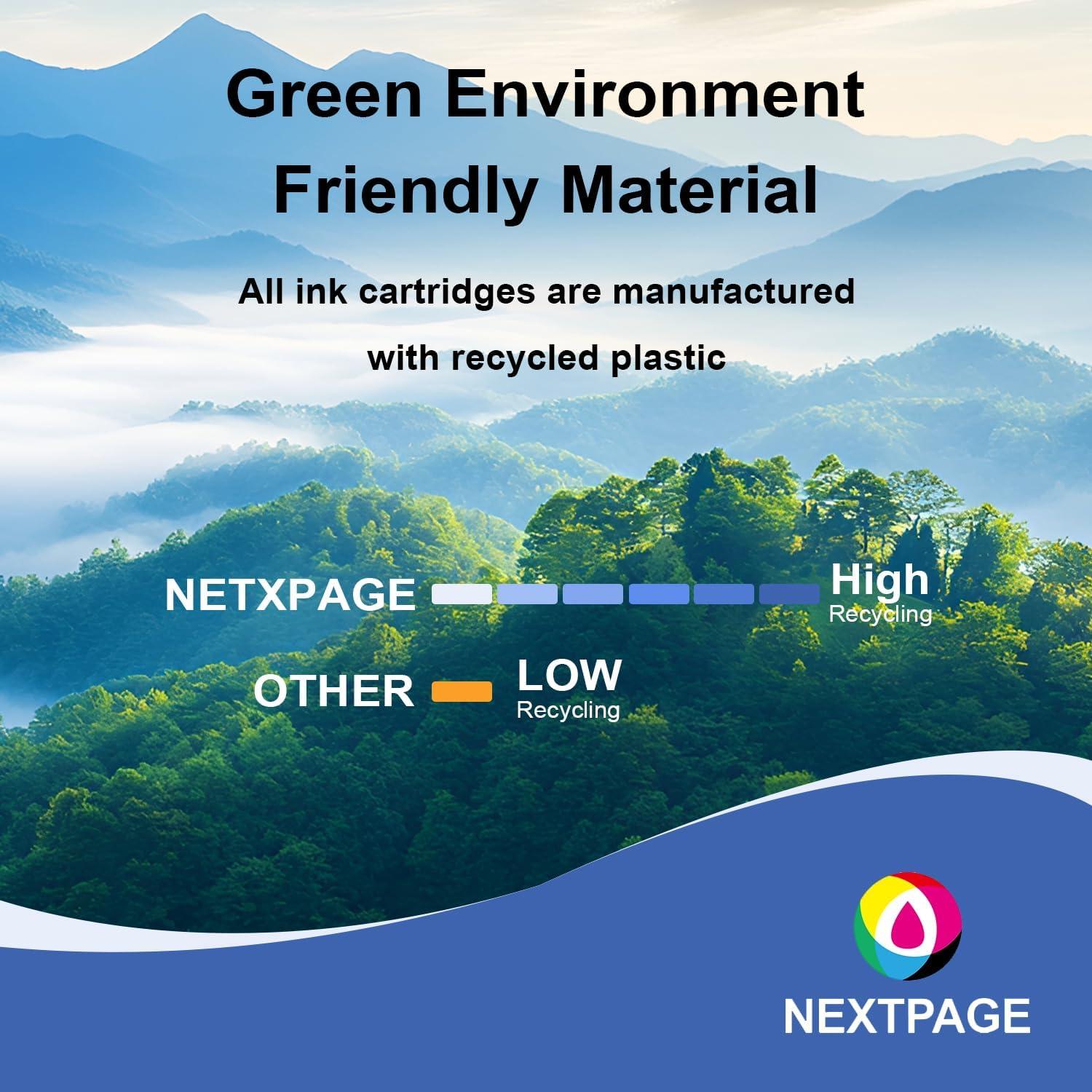 Cartuchos de tinta NEXTPAGE LC401XL para Brother MFC-J1010DW - Paquete de 4