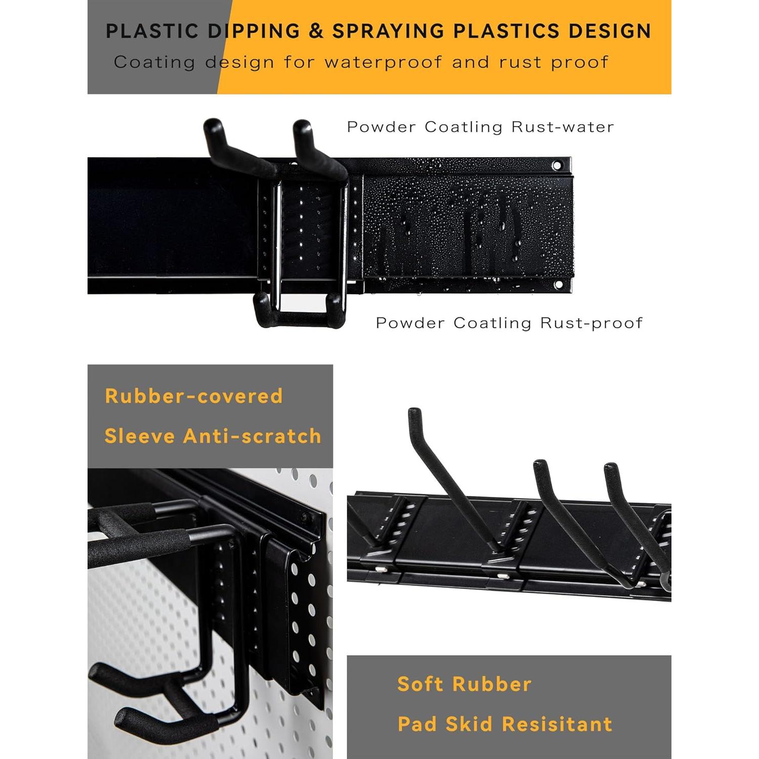 Organizador de Herramientas de Jardín YOUNITA 121.92 cm 6 Ganchos