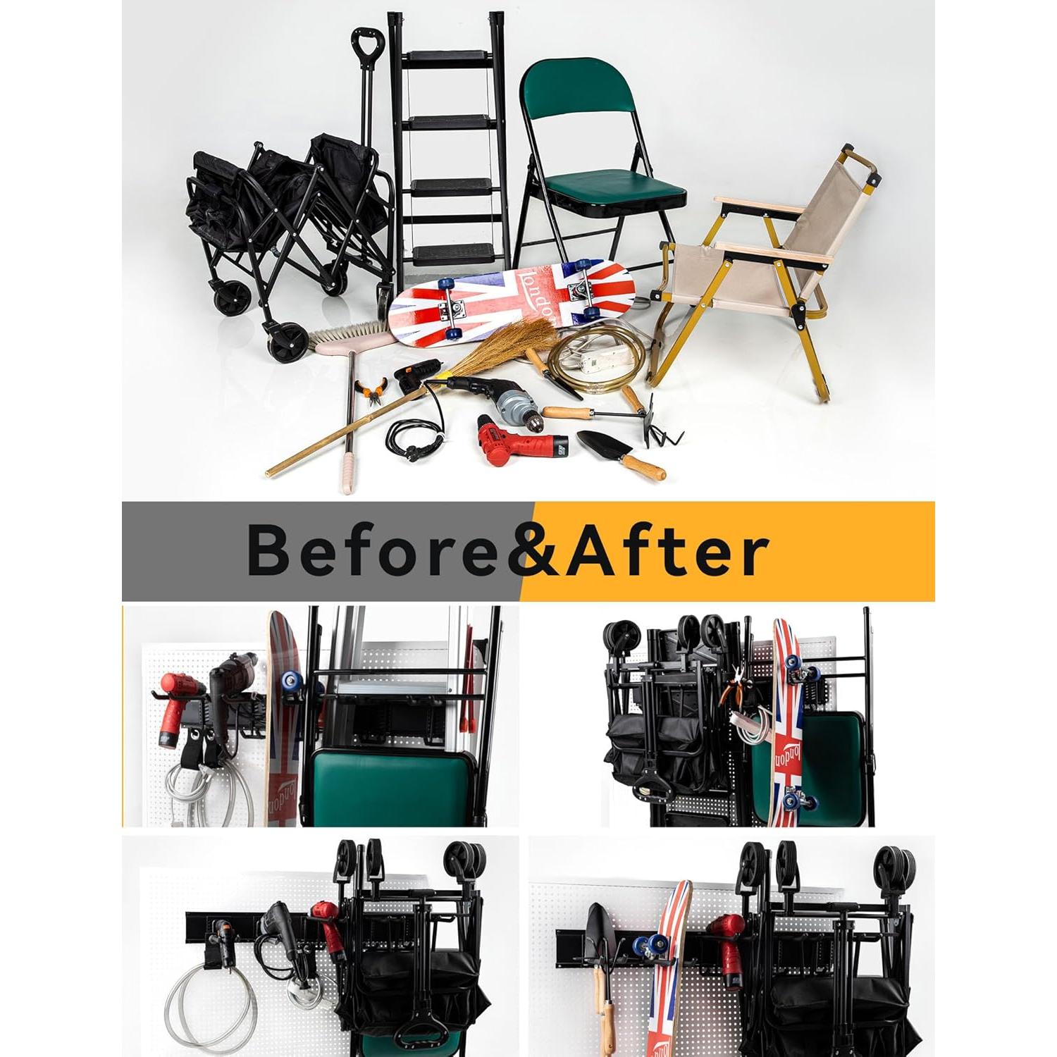 Organizador de Herramientas de Jardín YOUNITA 121.92 cm 6 Ganchos