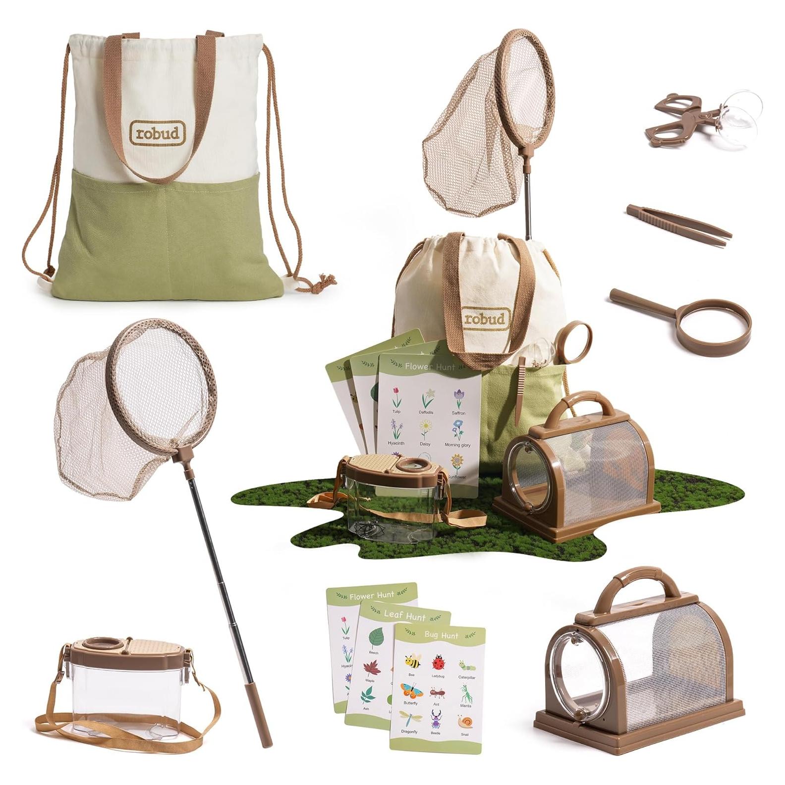 Kit de Exploración al Aire Libre ROBUD para Niños - 1 Set Verde