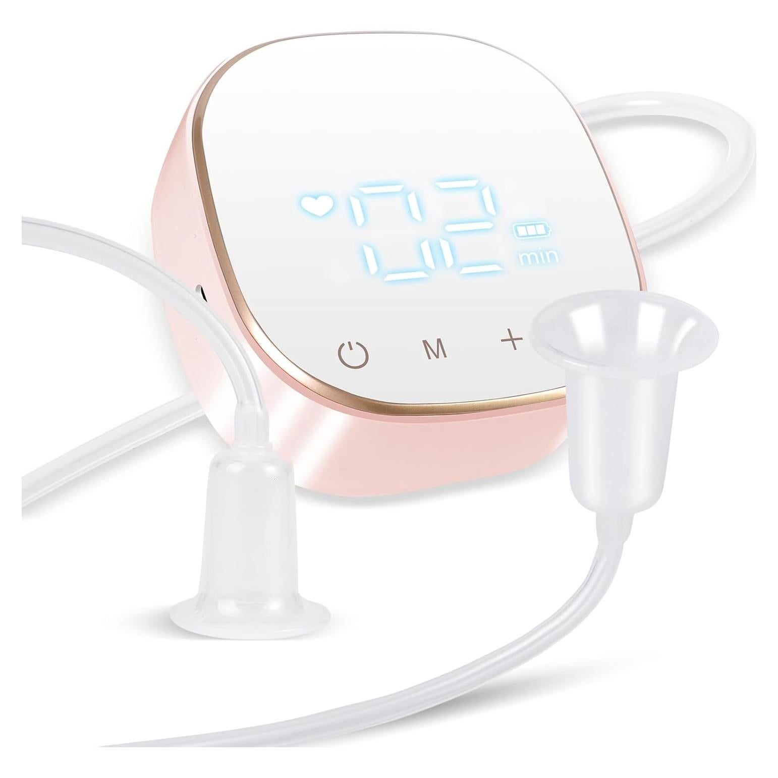 Corrector de pezones invertidos eléctrico LED Rosa - Portátil