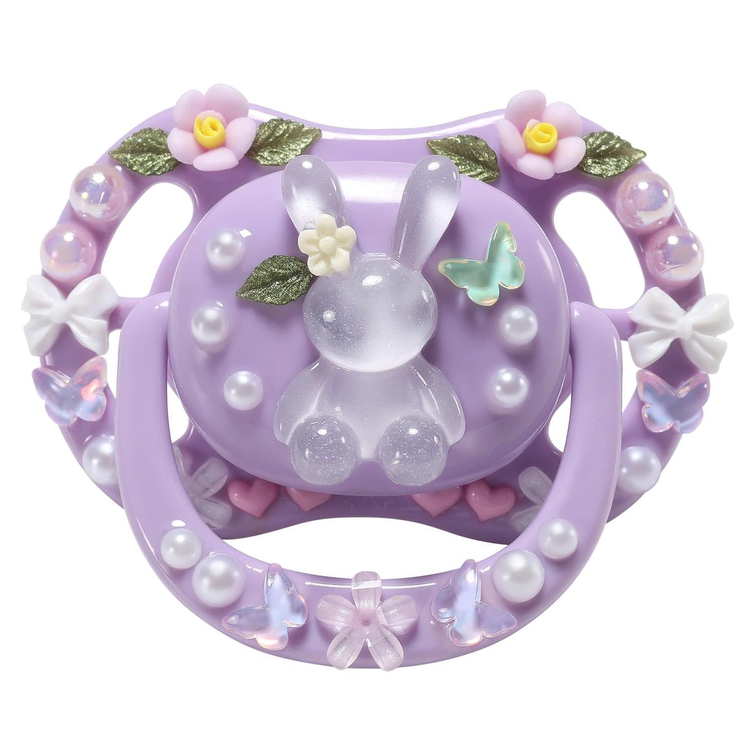 Chupete Adulto CutiePlusU Mariposa y Conejo Silicona 5.08cm