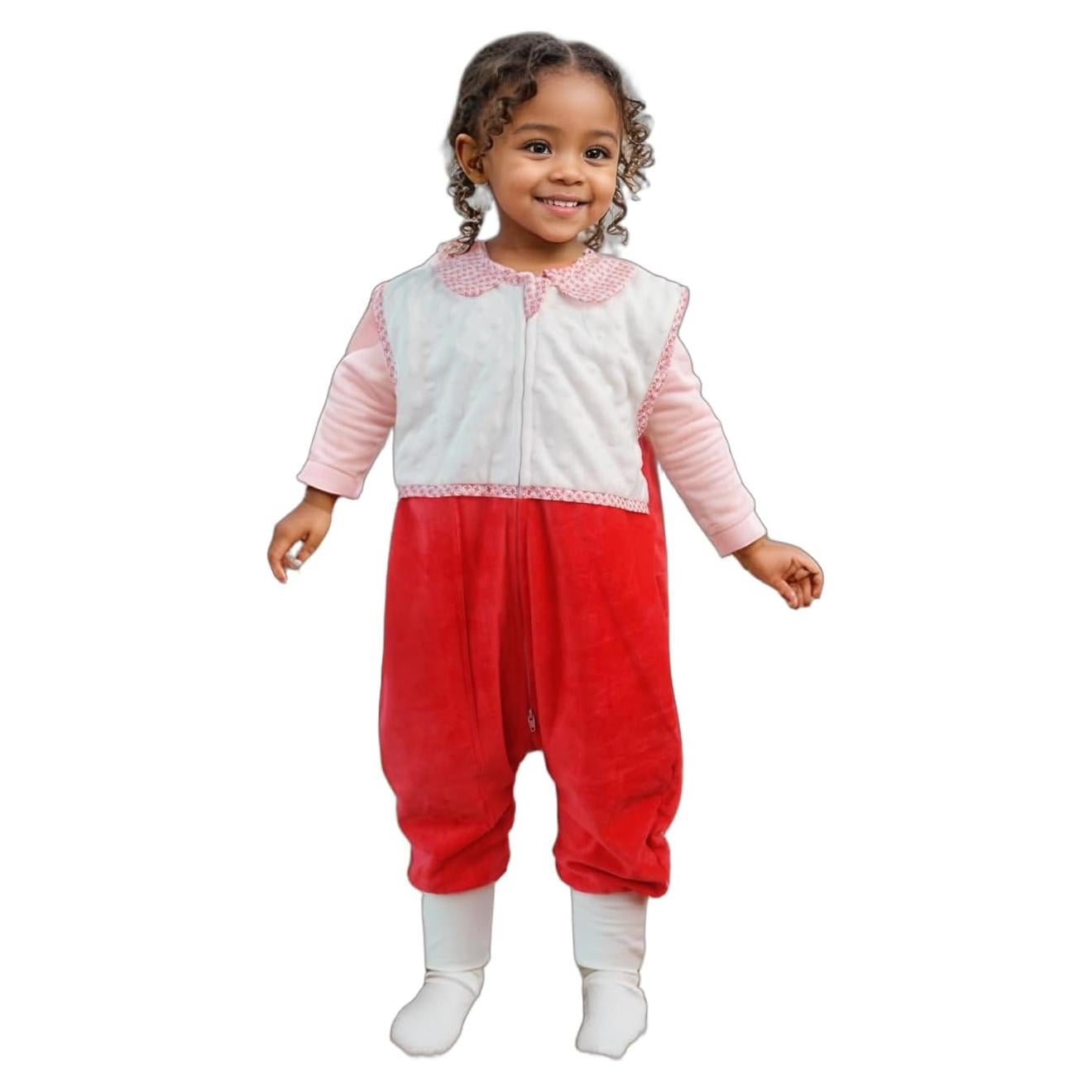 Saco de dormir para niños 1.5 TOG con pies NVLS-RED-S