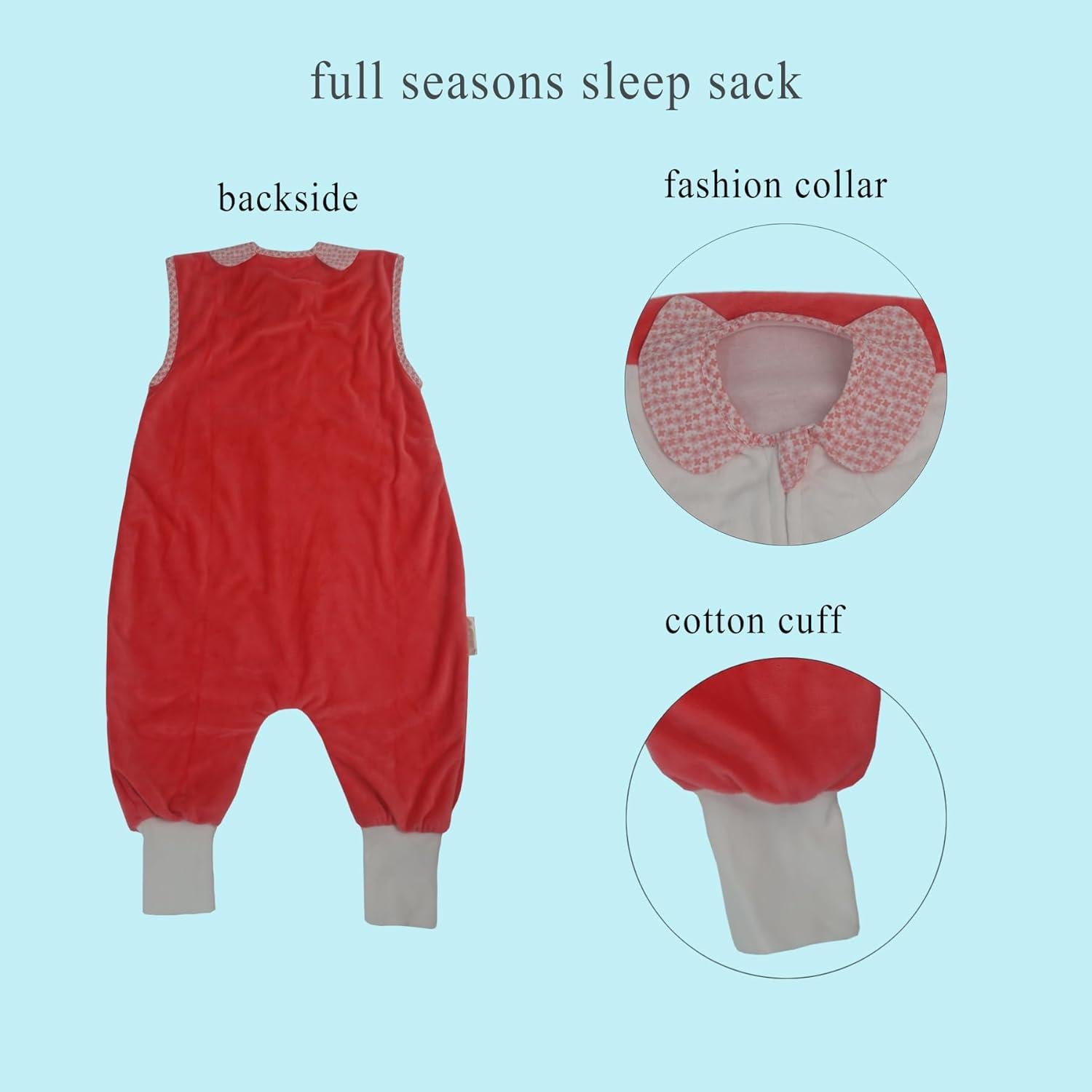 Saco de dormir para niños 1.5 TOG con pies NVLS-RED-S