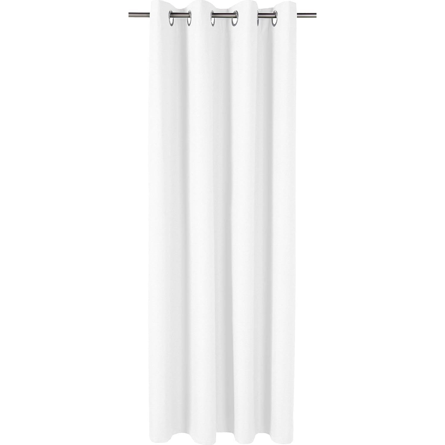 Cortina Blackout Amazon Basics 132x160 cm Blanca - Juego de 2