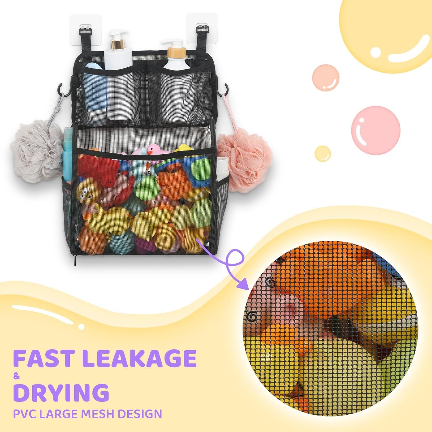 Organizador de Juguetes de Baño Goowin Negro 3 Compartimentos