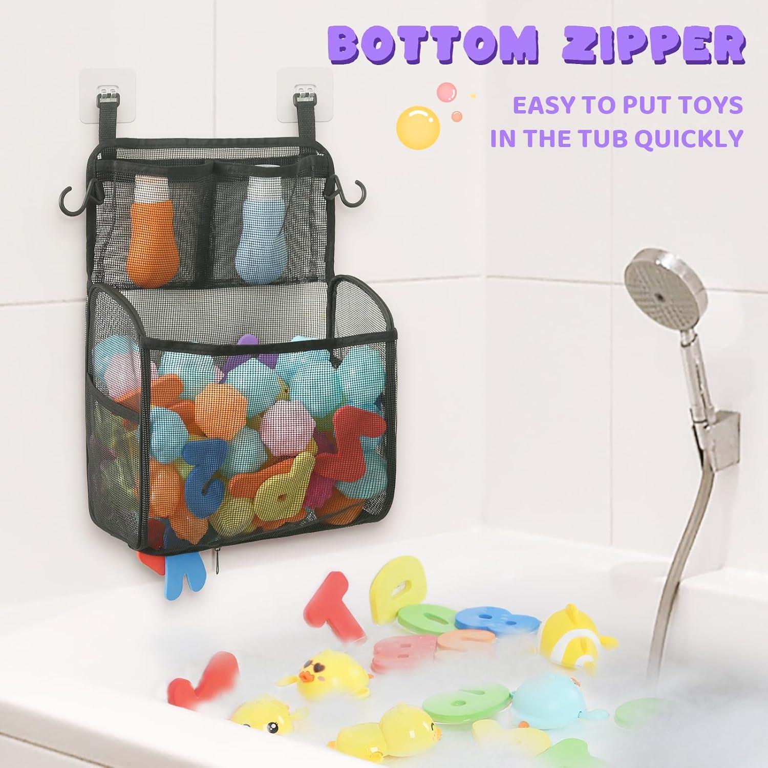 Organizador de Juguetes de Baño Goowin Negro 3 Compartimentos