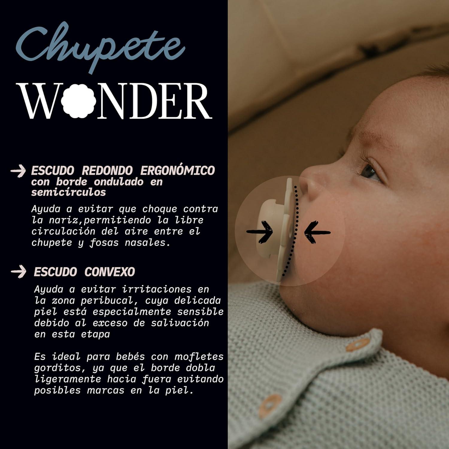 Chupete Suavinex Wonder Baby 0-6 Meses Tetina Silicona 2 Piezas