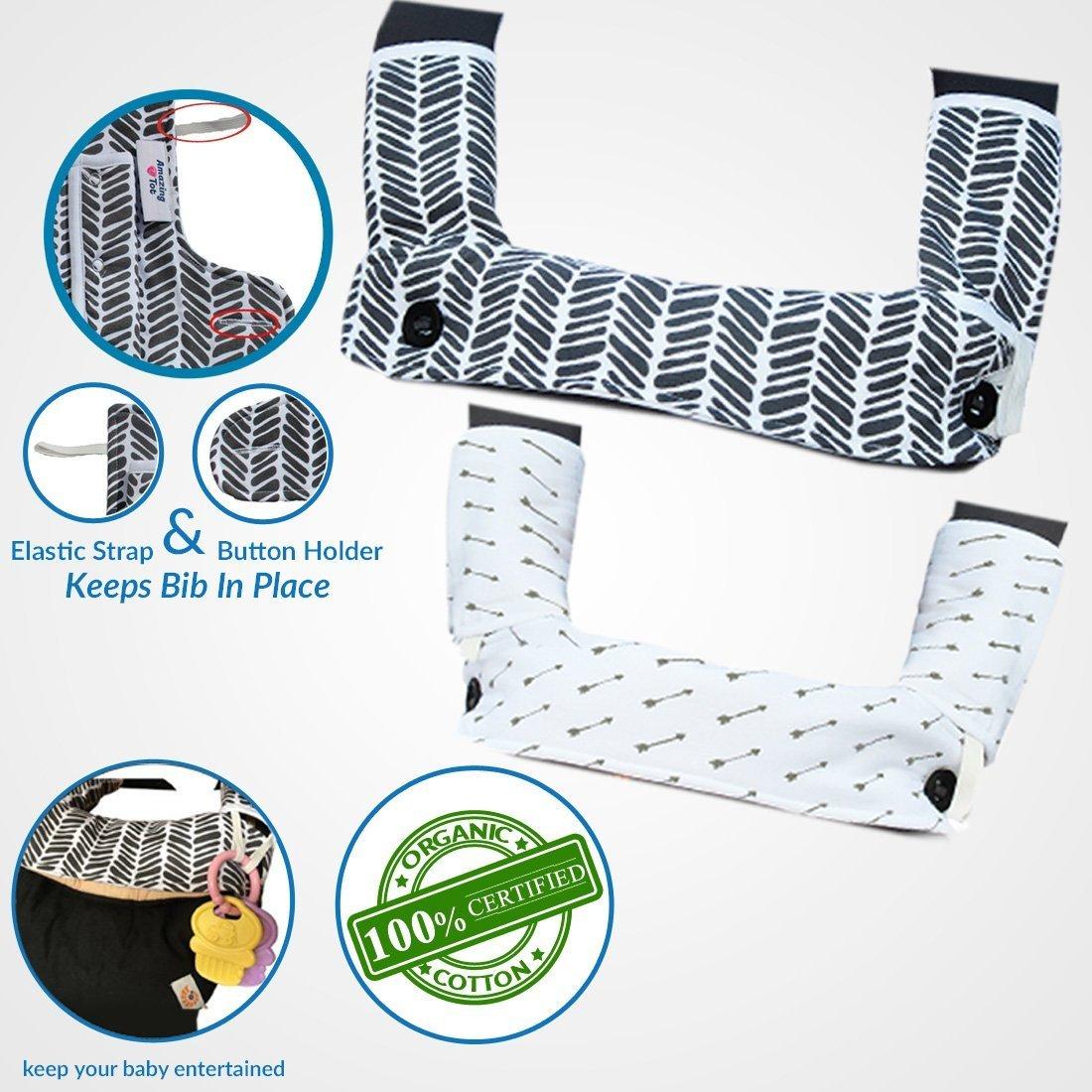 Juego de 3 Almohadillas Reversibles Amazing Tot Algodón Orgánico