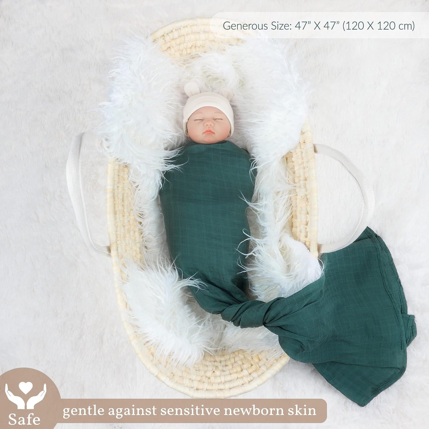 Manta de Muselina Meracorallo 120x120 cm 4 Colores Suaves