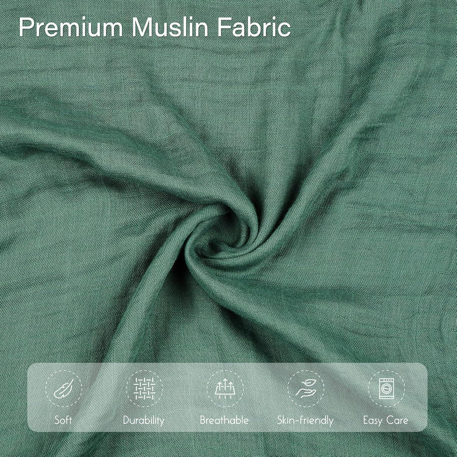 Manta de Muselina Meracorallo 120x120 cm 4 Colores Suaves