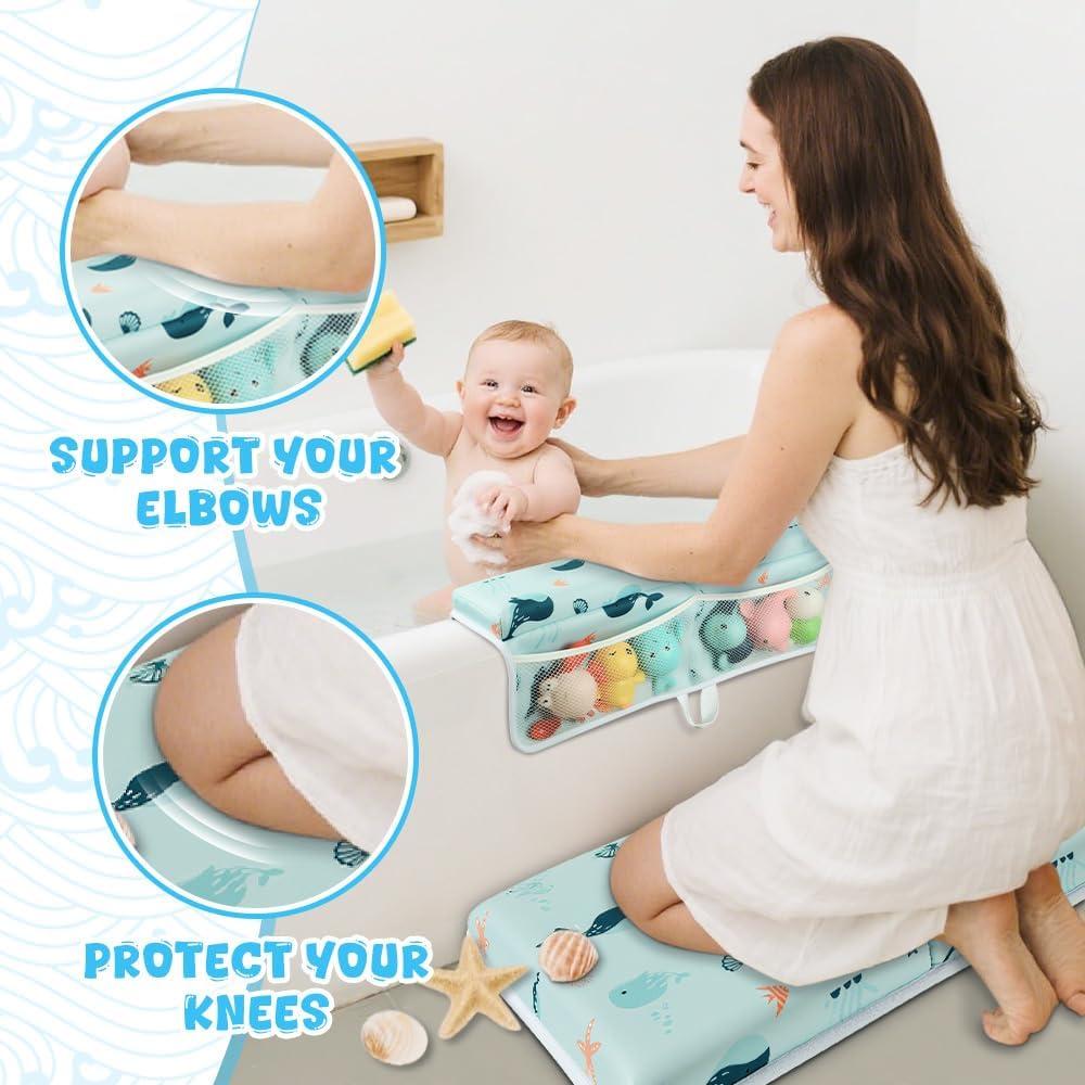 Almohadilla para Baño de Bebé SKEFOLI 55.88x43.18 cm Azul