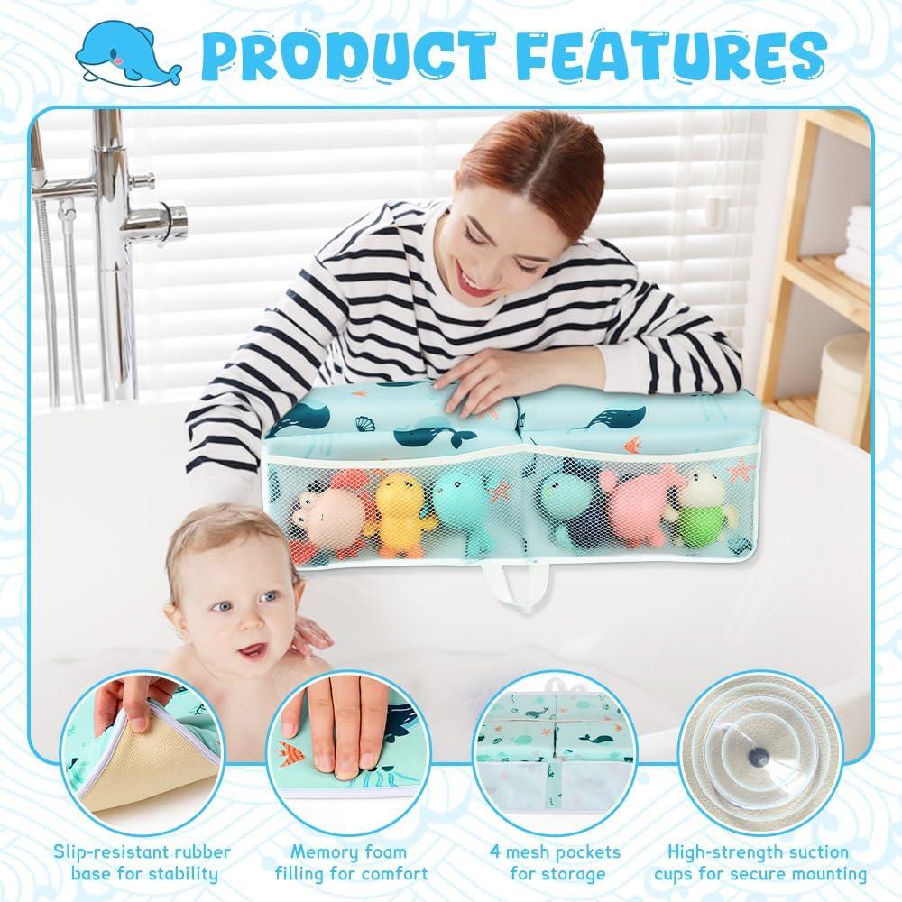 Almohadilla para Baño de Bebé SKEFOLI 55.88x43.18 cm Azul