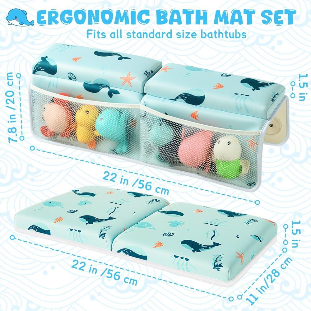 Almohadilla para Baño de Bebé SKEFOLI 55.88x43.18 cm Azul