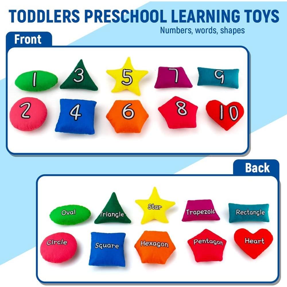 Juego de bolsas de frijoles Beetoy - Aprendizaje 10 PCS Multicolor