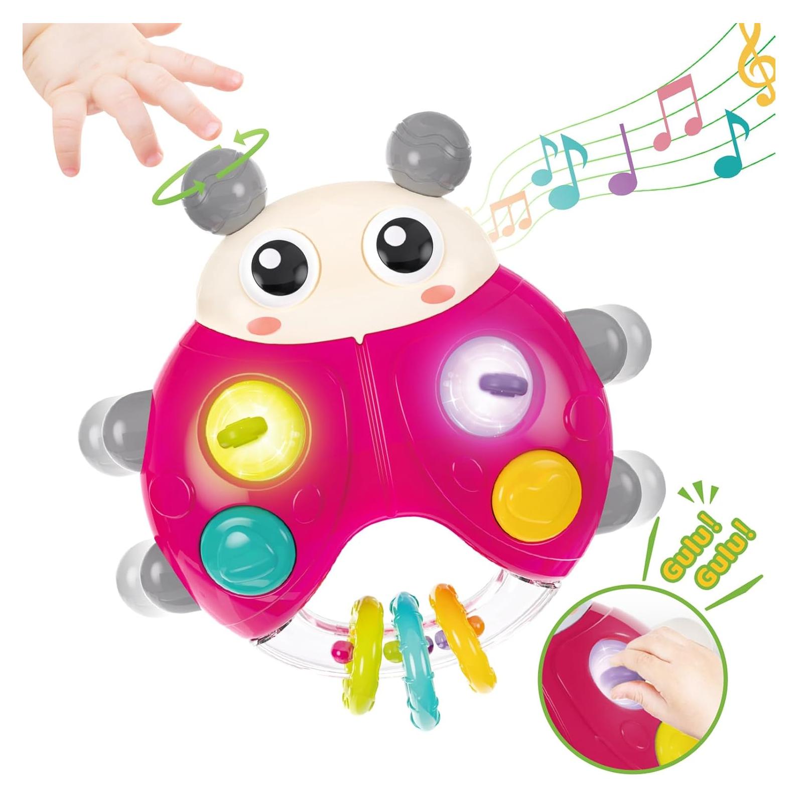 Juguete Musical Interactivo Mariquita Goodway Rojo 12.95x10.92cm