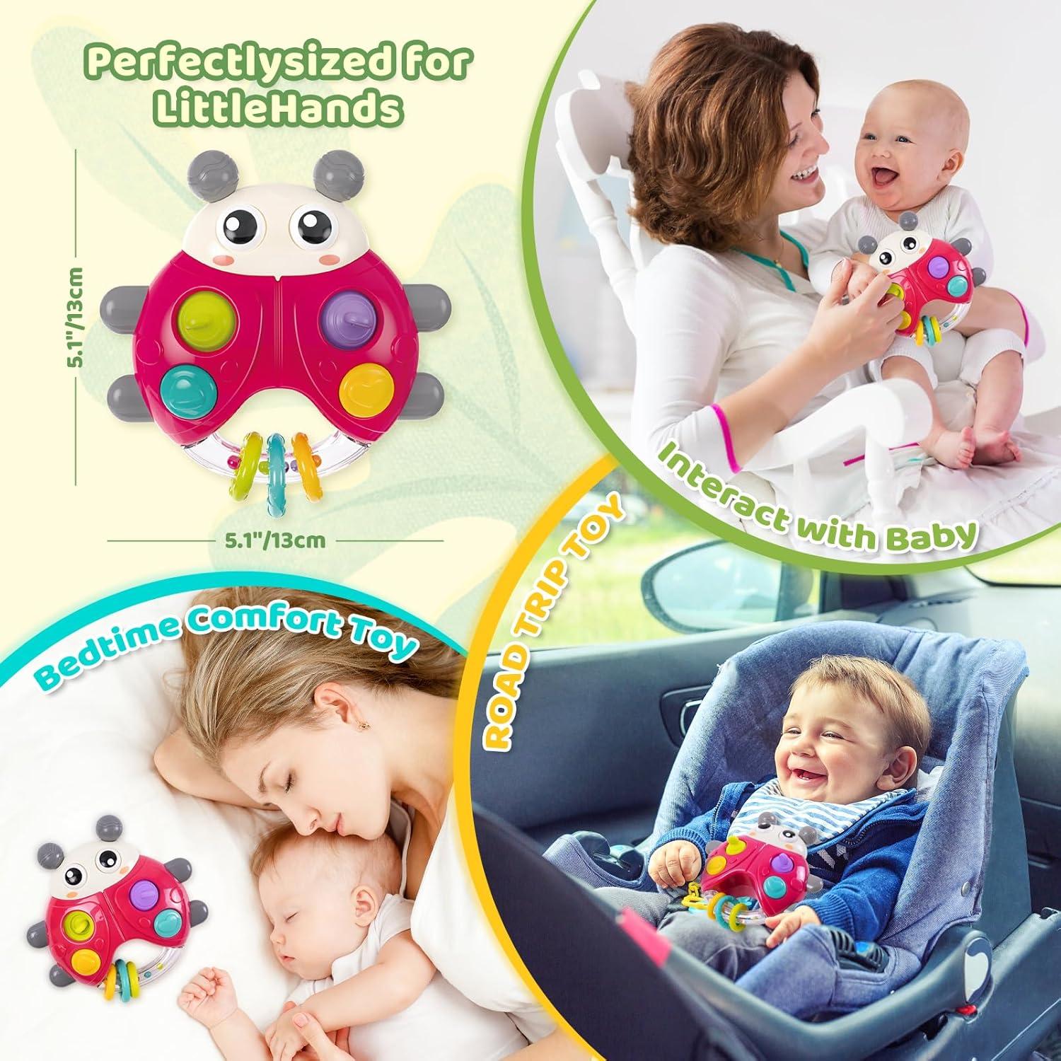 Juguete Musical Interactivo Mariquita Goodway Rojo 12.95x10.92cm