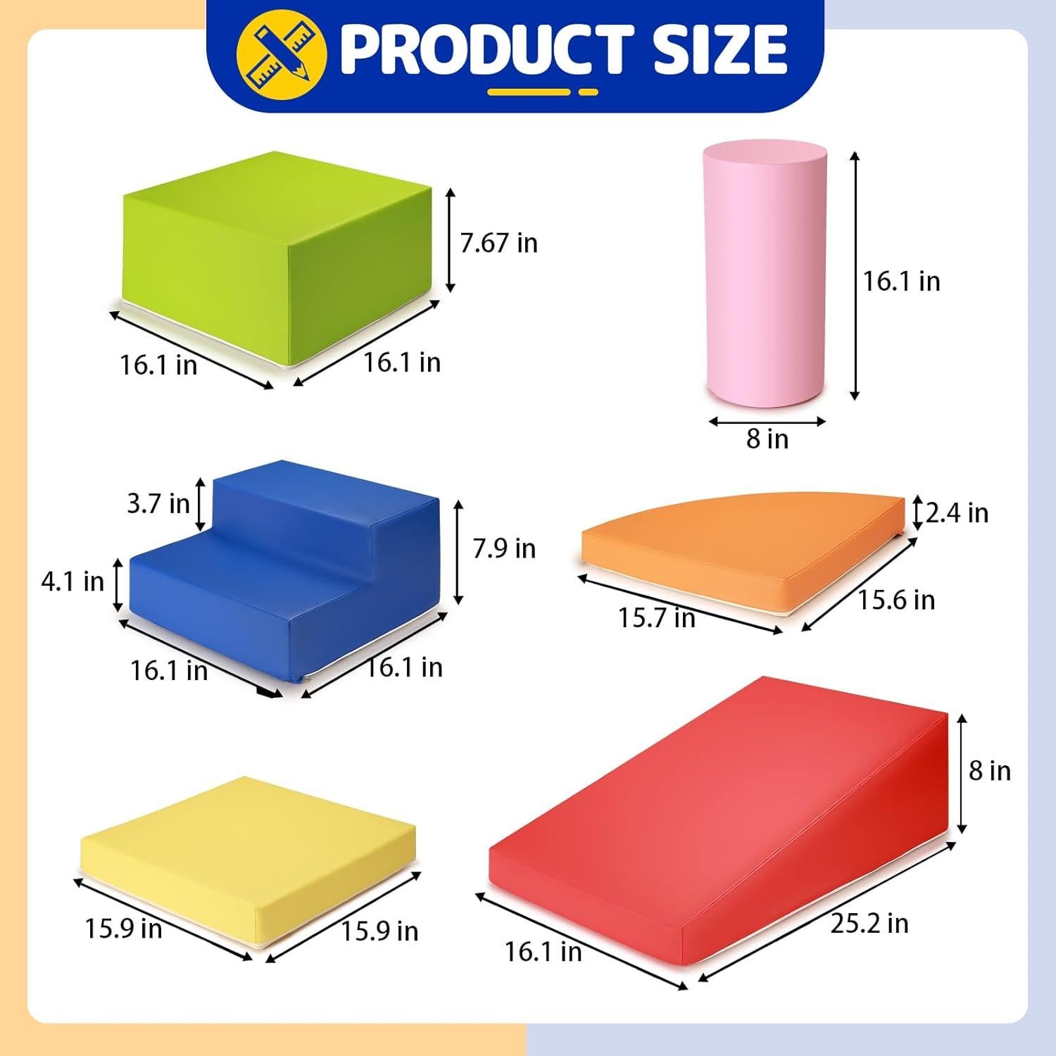 Set de Juguetes de Escalada Suave JungleDove - 6 Piezas