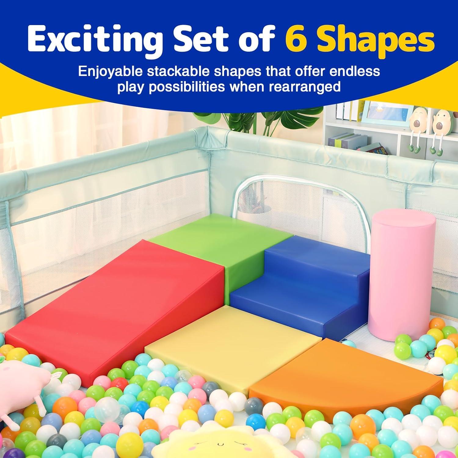 Set de Juguetes de Escalada Suave JungleDove - 6 Piezas