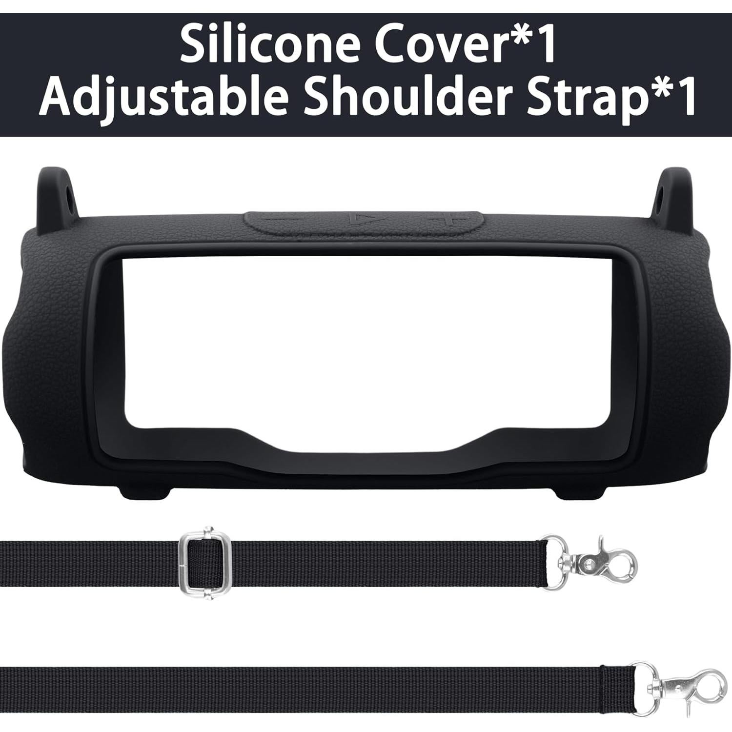 Funda de Silicona Baval para JBL Flip 7 - Cubierta Negra