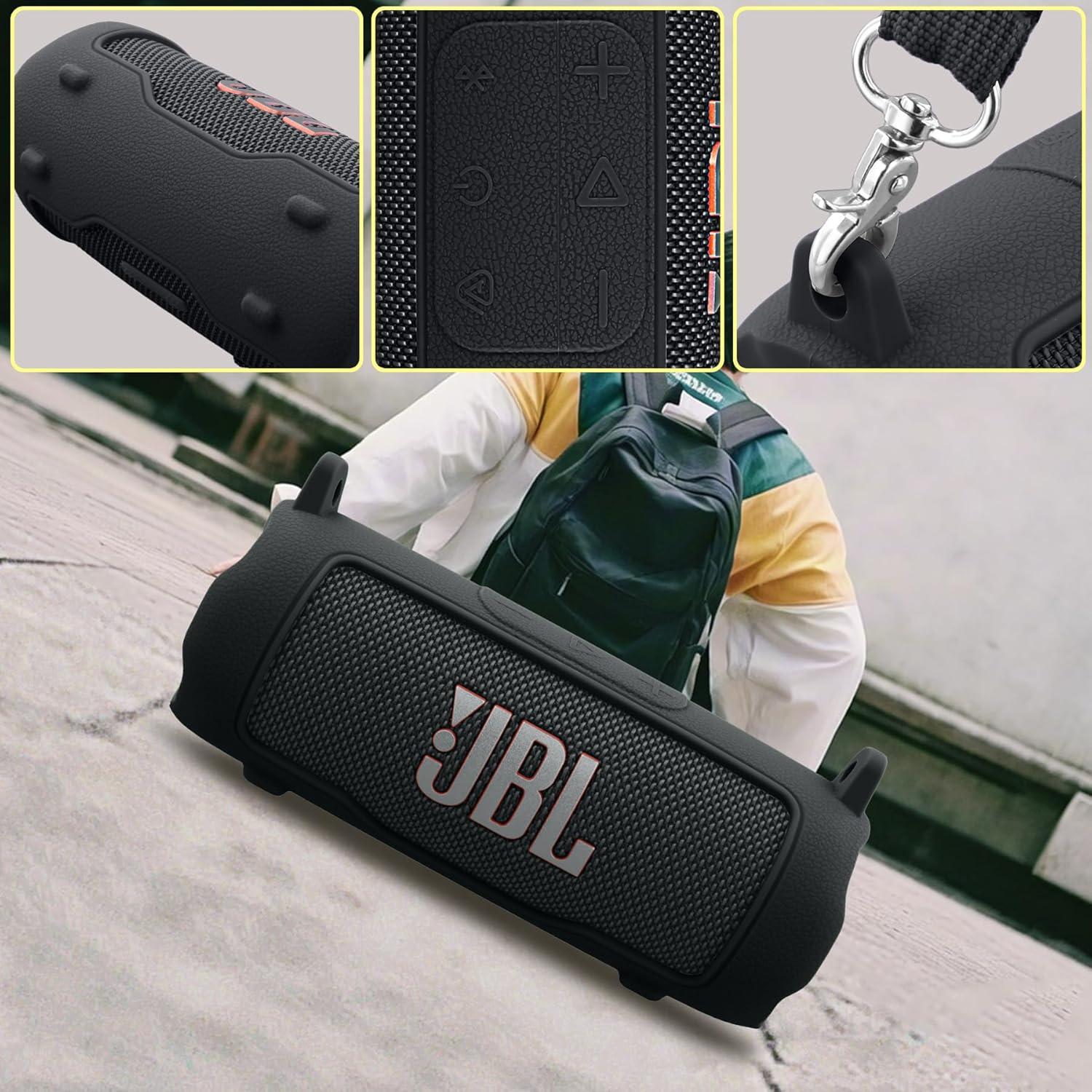 Funda de Silicona Baval para JBL Flip 7 - Cubierta Negra