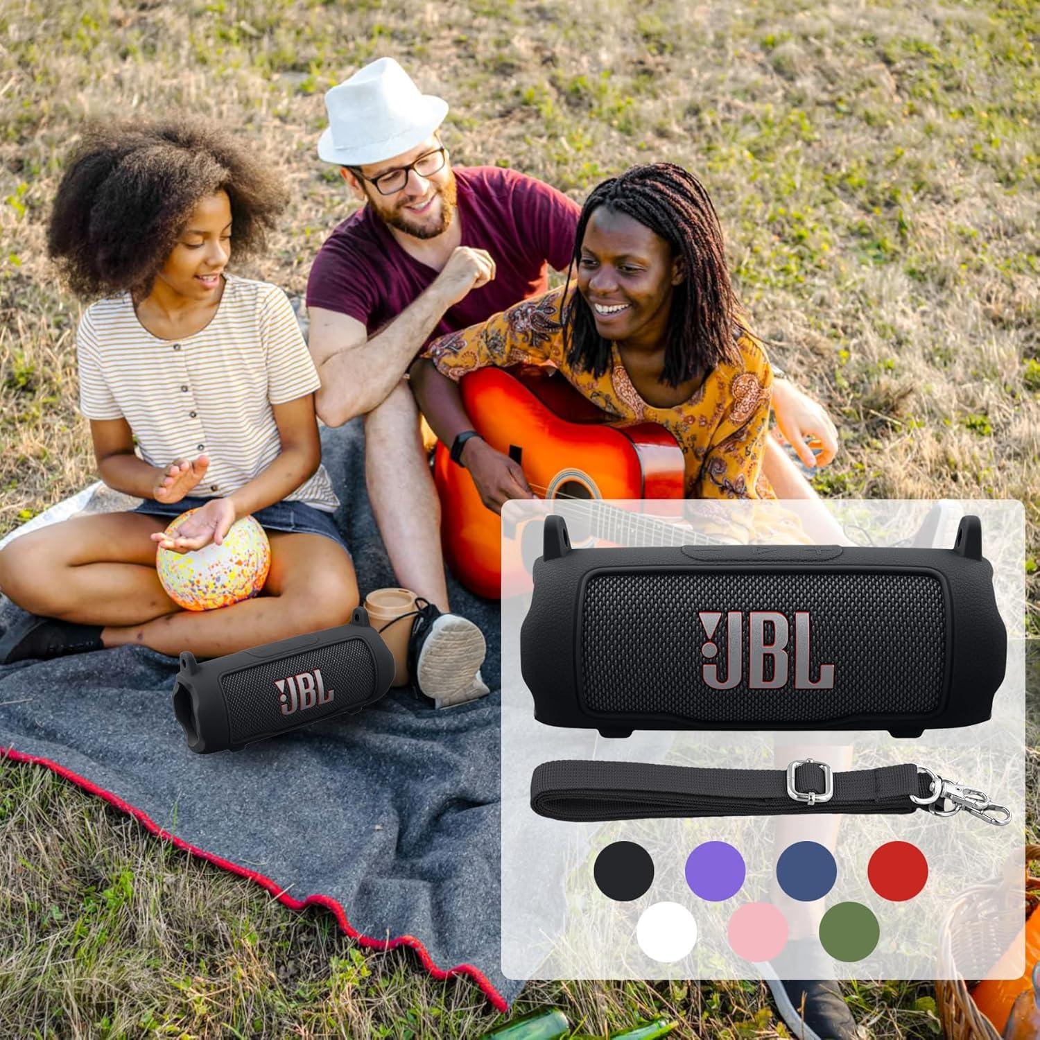 Funda de Silicona Baval para JBL Flip 7 - Cubierta Negra