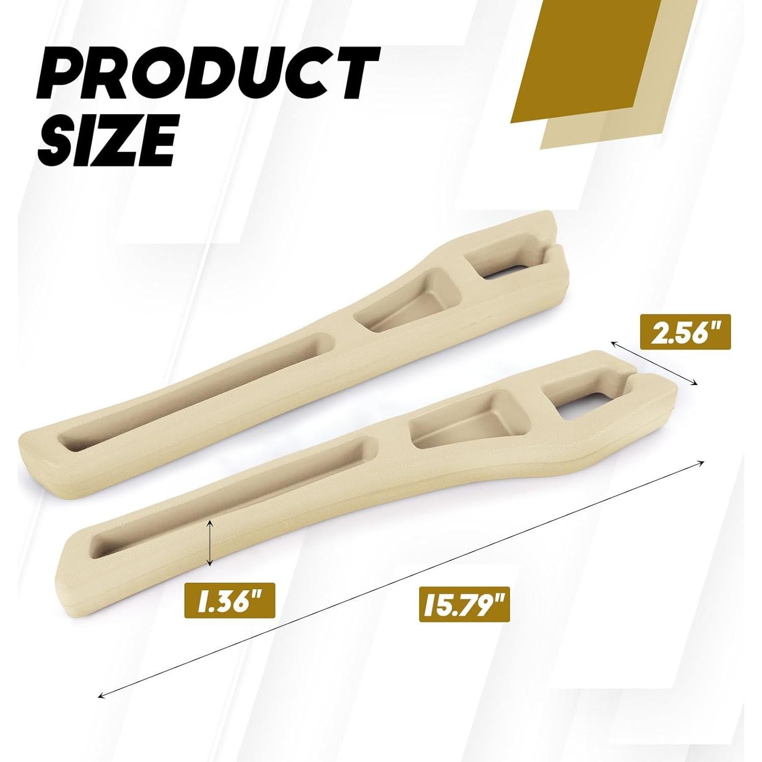 Hovom Organizador de Relleno Espacio Asientos Automóvil 2 Pcs Beige