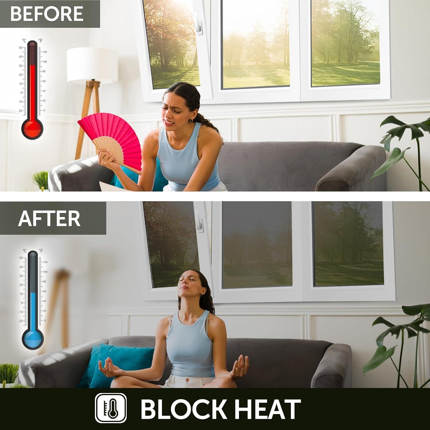 Película Reflectante Unidireccional Agmovoue 43.9x198 cm