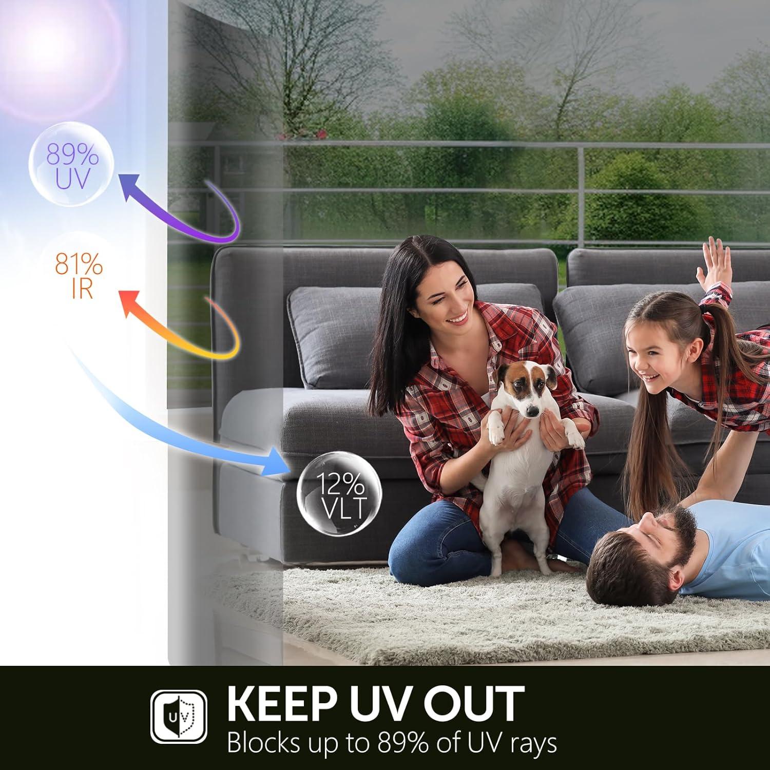 Película Reflectante Unidireccional Agmovoue 43.9x198 cm