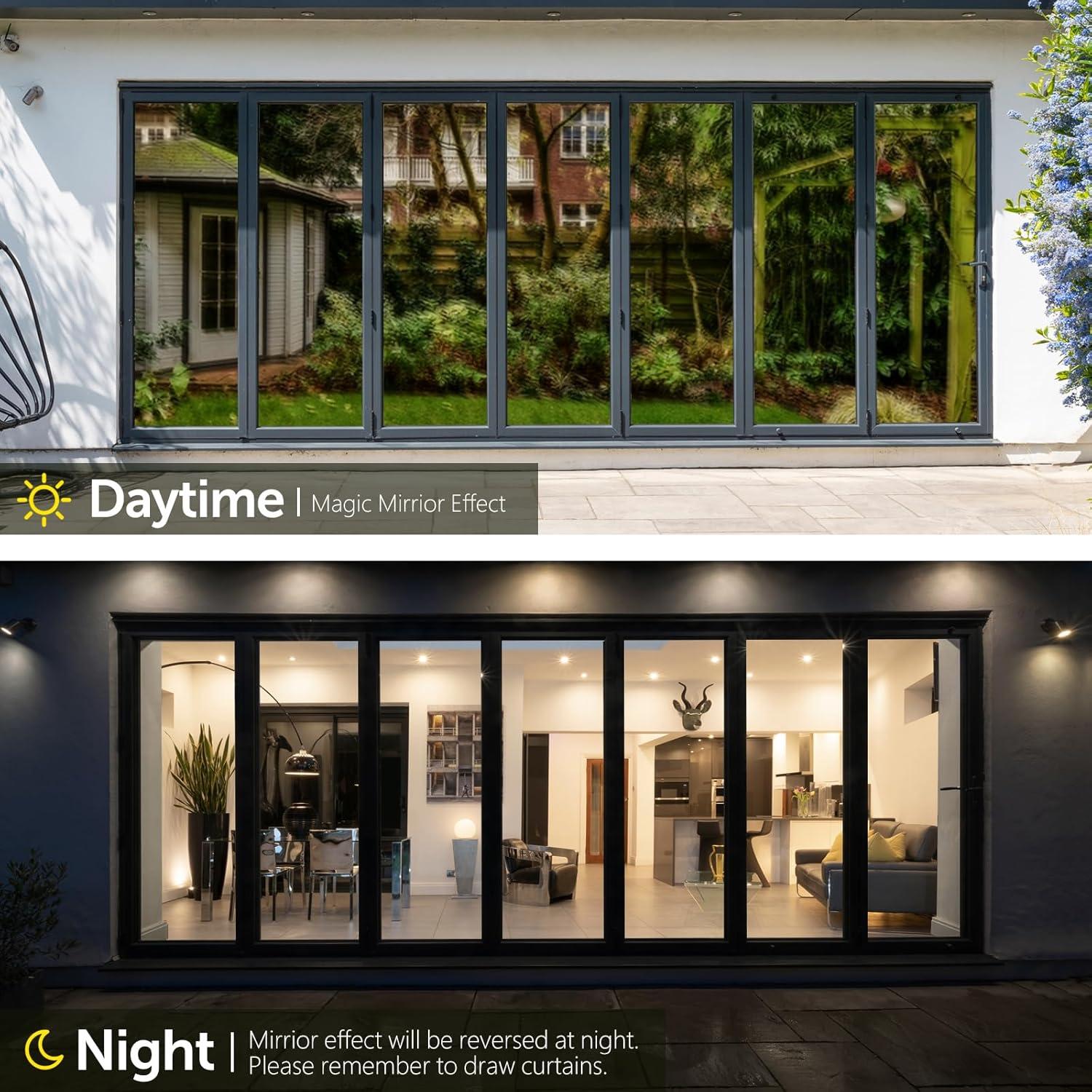 Película Reflectante Unidireccional Agmovoue 43.9x198 cm