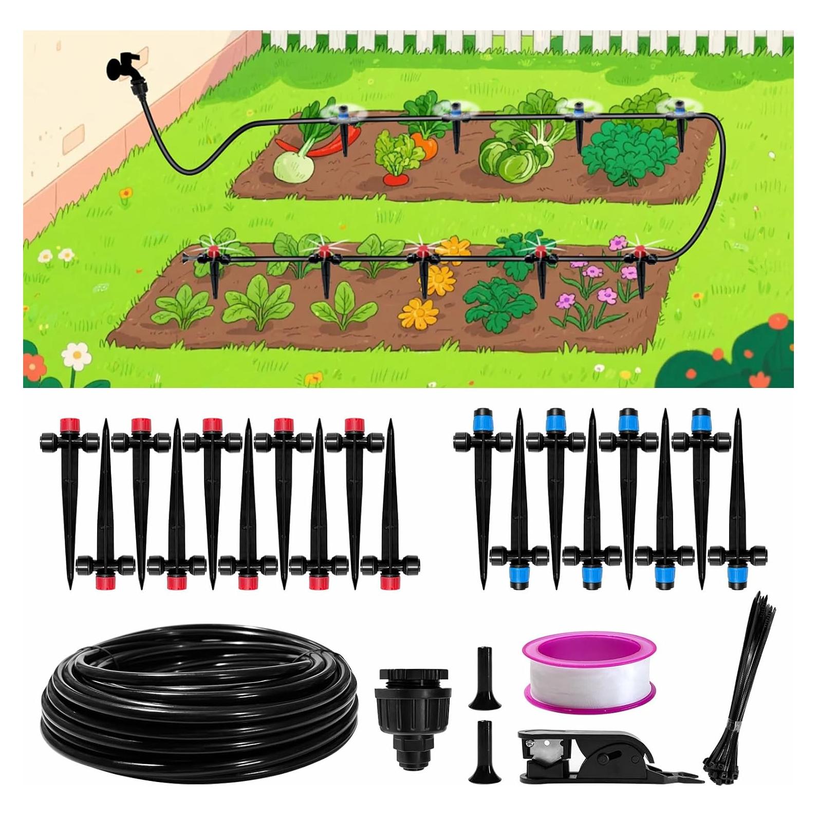 Sistema de Riego por Goteo 15.24 m Thiswing con Conectores Rápidos
