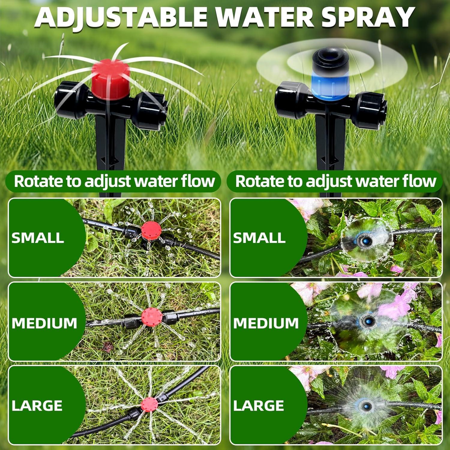 Sistema de Riego por Goteo 15.24 m Thiswing con Conectores Rápidos