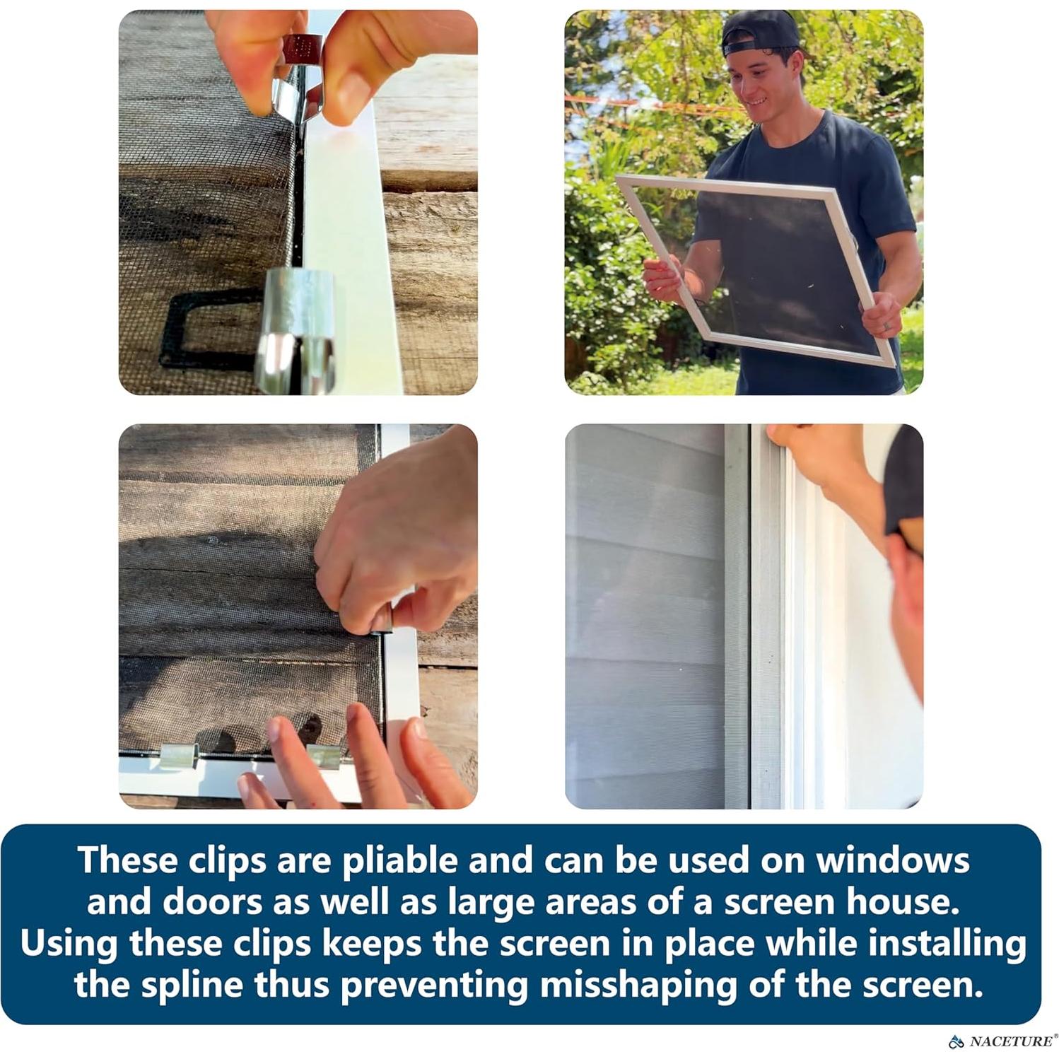 Kit de Herramientas para Pantallas NACETURE - 10 Clips y Rodillo