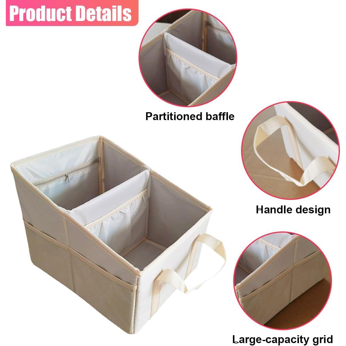 Organizador de Asiento de Coche ZIMISI Beige 32.3x24cm