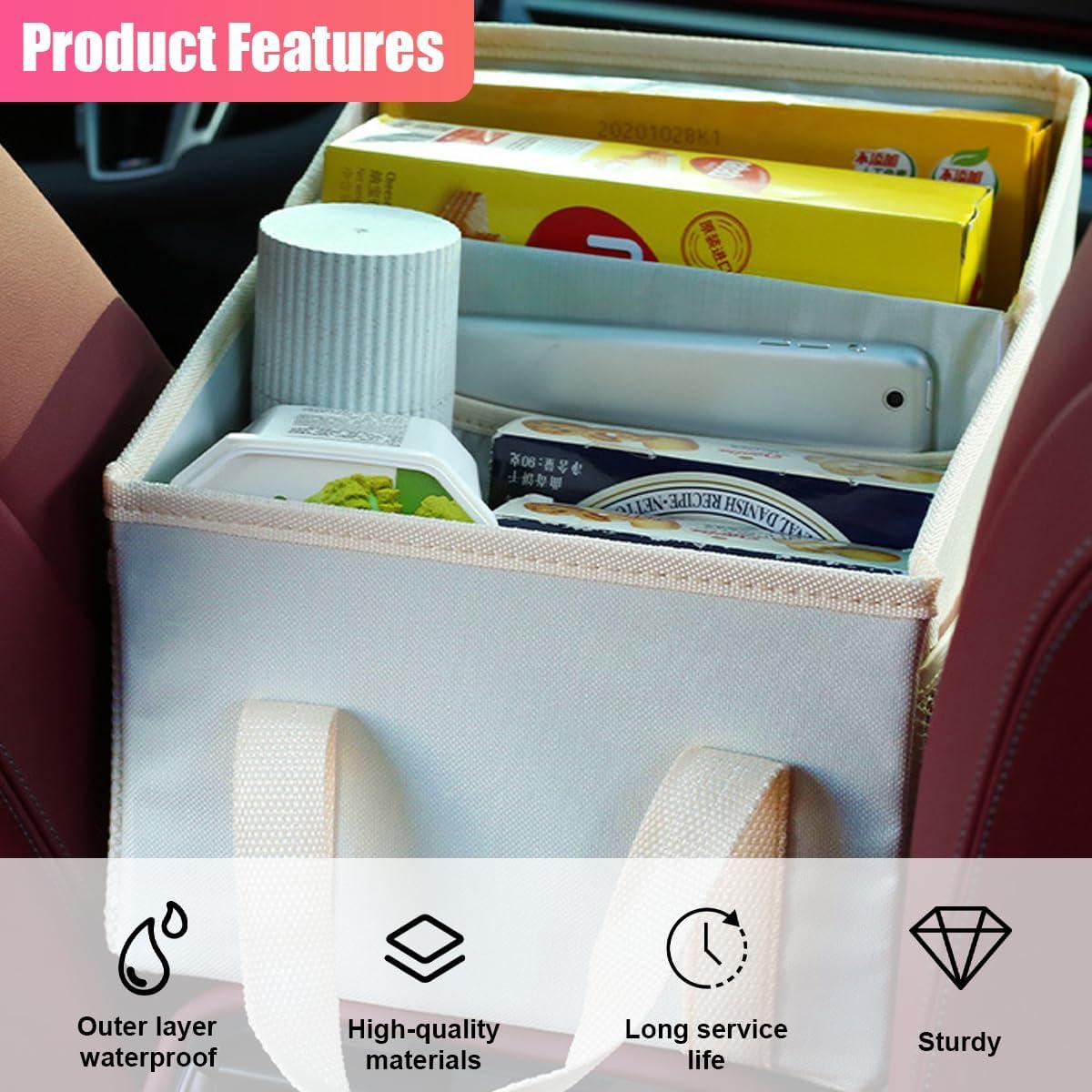 Organizador de Asiento de Coche ZIMISI Beige 32.3x24cm