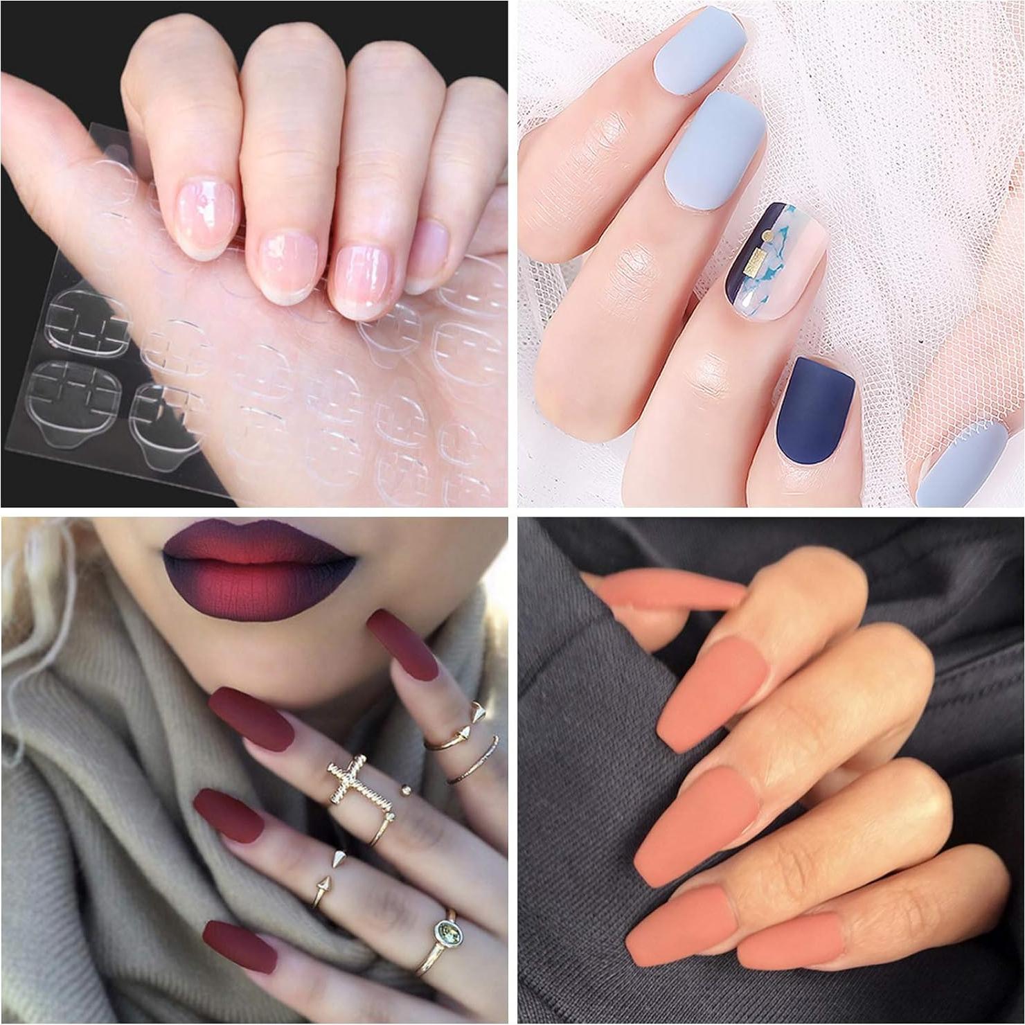 Pestañas Adhesivas Doble Cara Allstarry 360 Piezas para Uñas