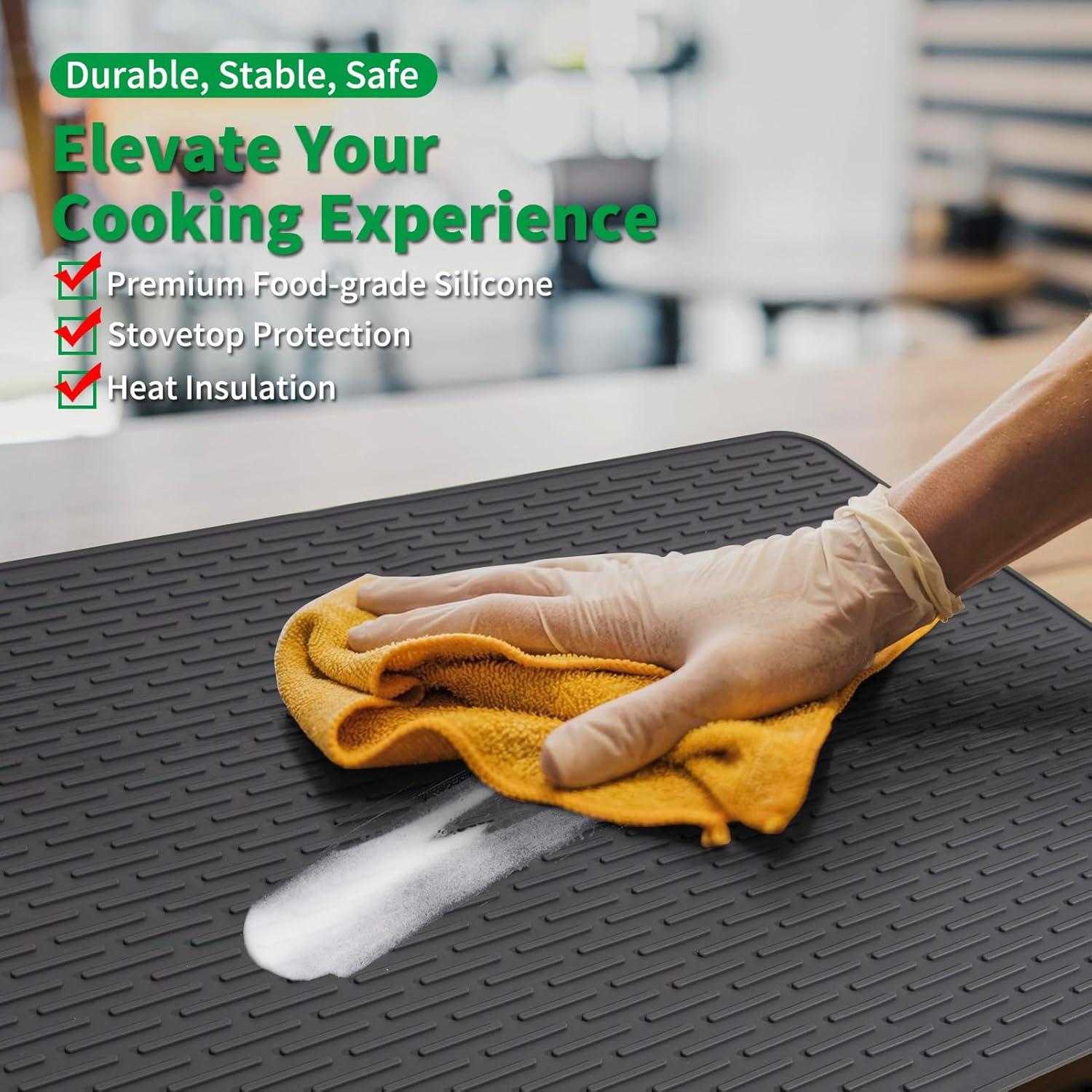 Cubierta de Estufa Eléctrica LONGKING 71.12x50.8cm Silicona Negra