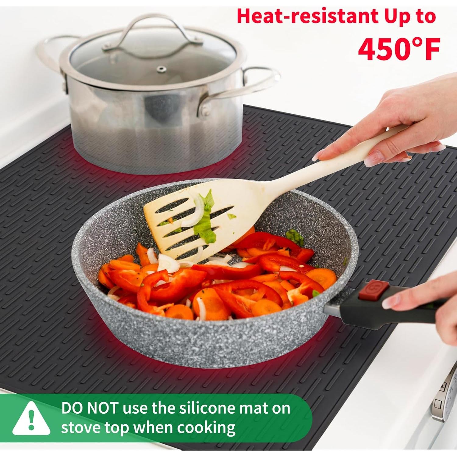 Cubierta de Estufa Eléctrica LONGKING 71.12x50.8cm Silicona Negra