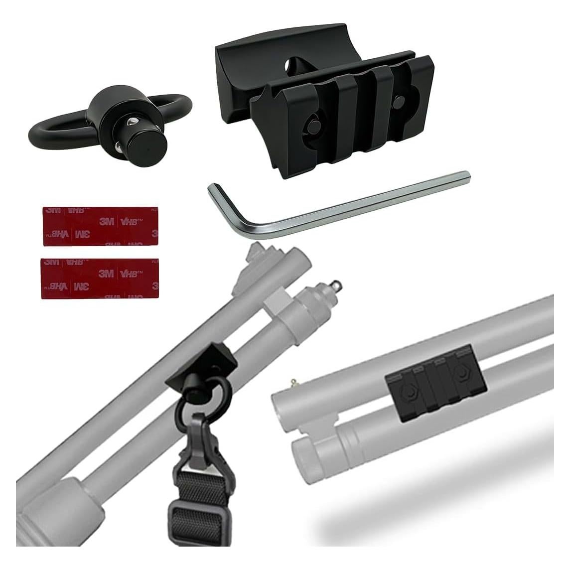 Abrazadera de cañón de escopeta GOTICAL 12Ga con riel Picatinny