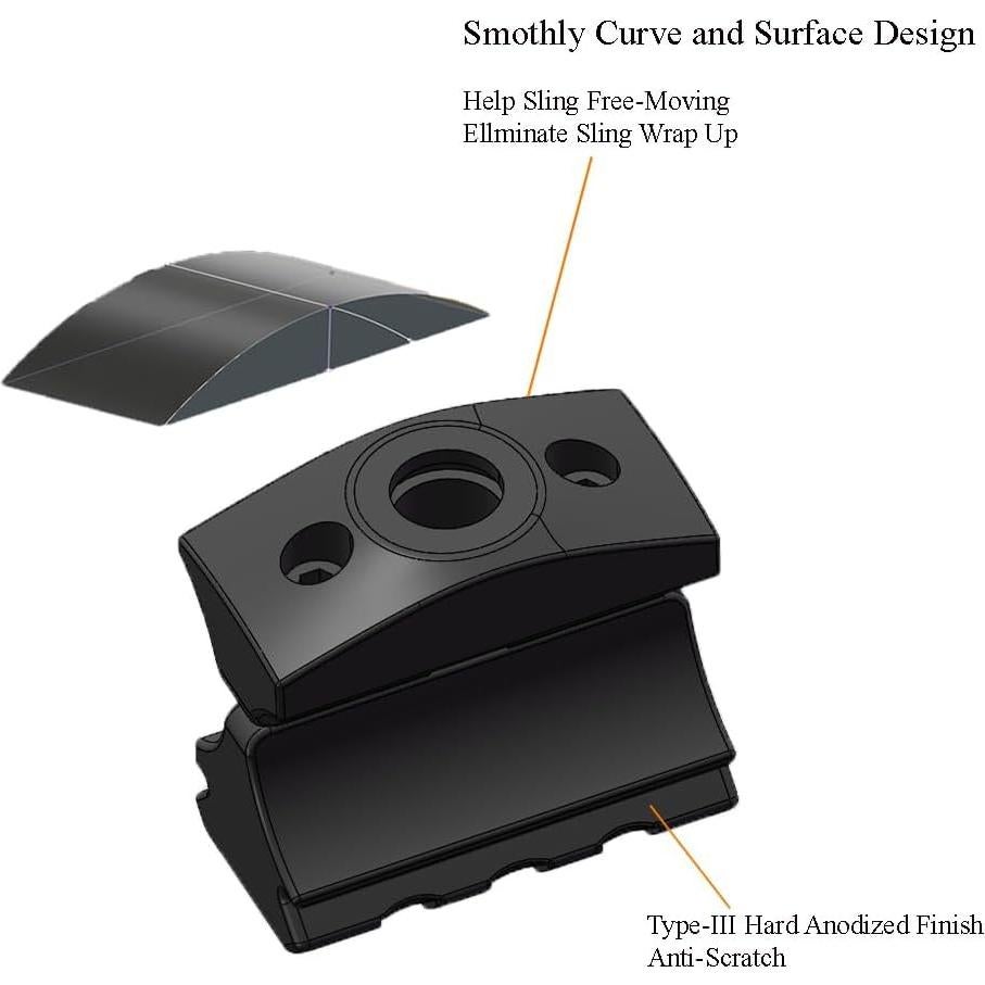 Abrazadera de cañón de escopeta GOTICAL 12Ga con riel Picatinny