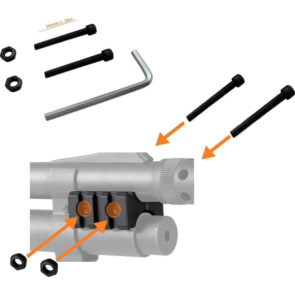 Abrazadera de cañón de escopeta GOTICAL 12Ga con riel Picatinny