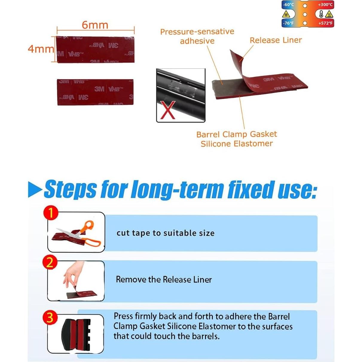 Abrazadera de cañón de escopeta GOTICAL 12Ga con riel Picatinny