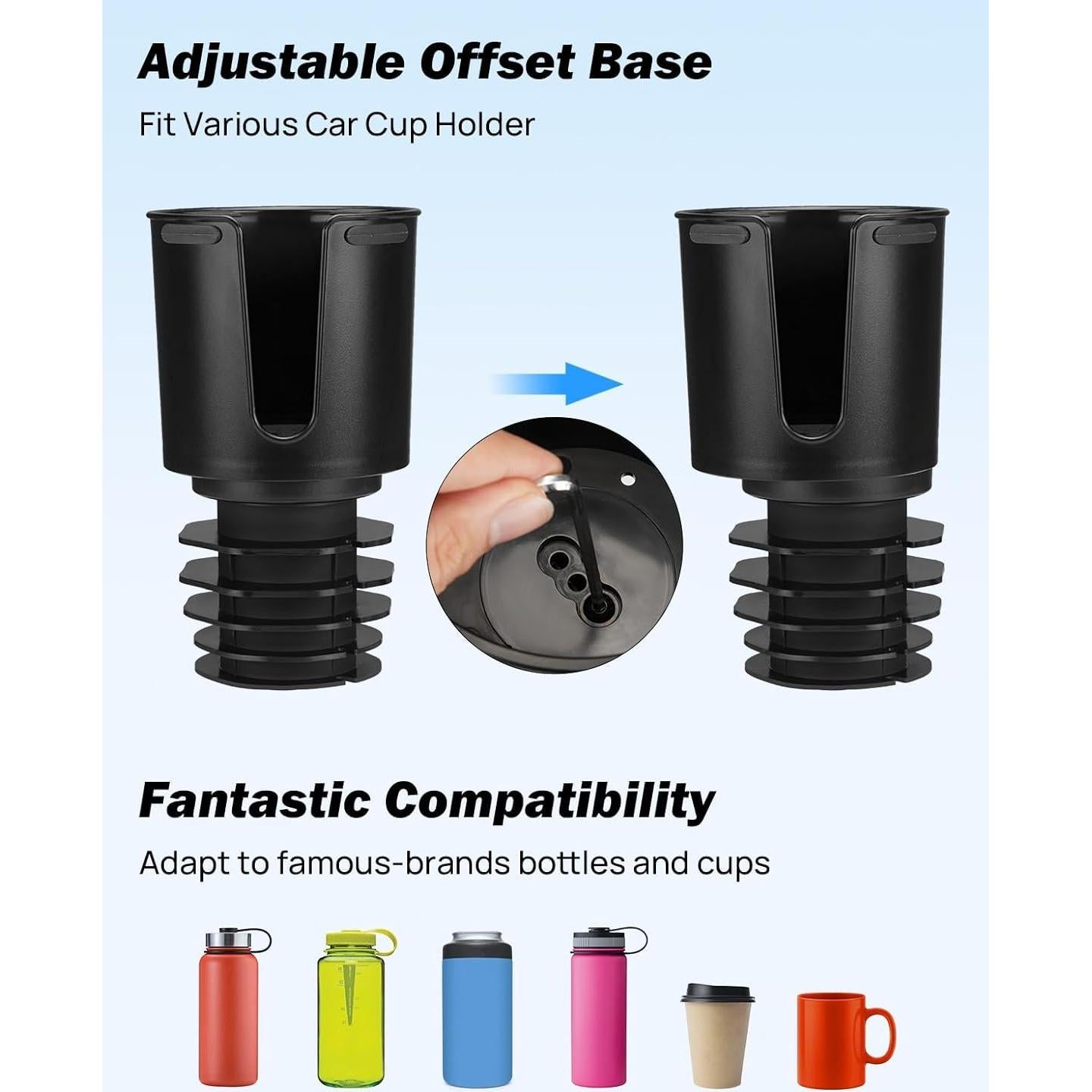 Soporte para teléfono en portavasos JOYTUTUS 2 paquetes ajustable