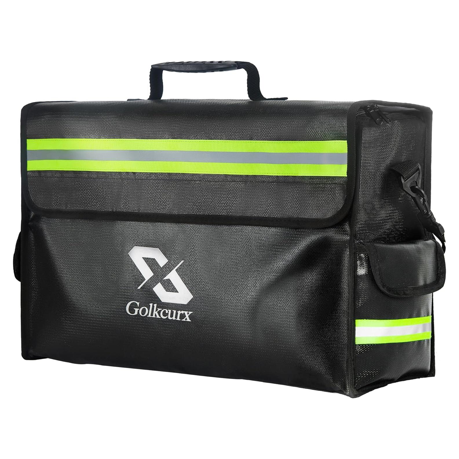 Bolsa a Prueba de Fuego Golkcurx 43x30cm con Cremallera