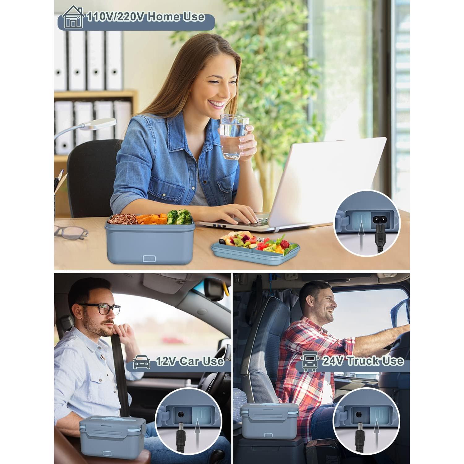 Caja de Almuerzo Eléctrica Monteka 1.8L 100W Azul