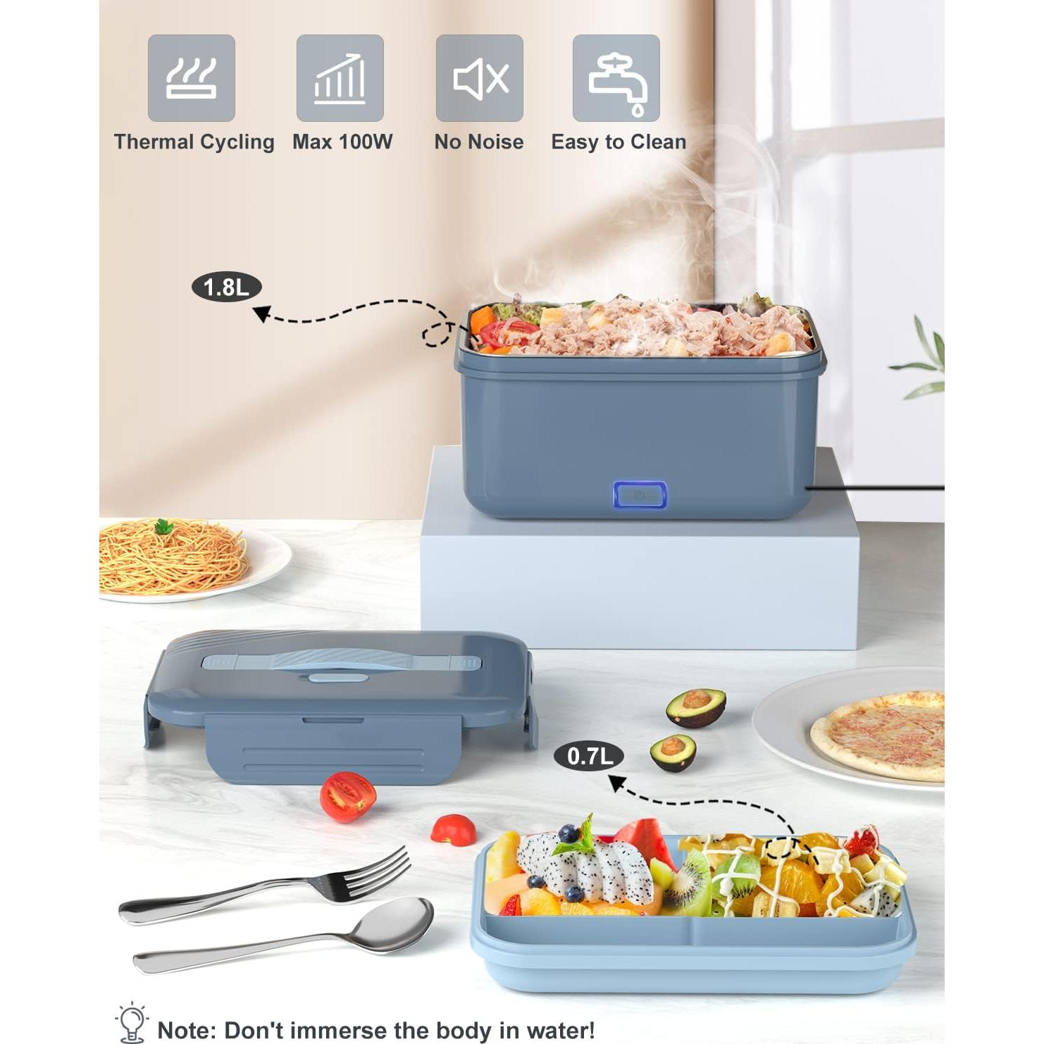 Caja de Almuerzo Eléctrica Monteka 1.8L 100W Azul