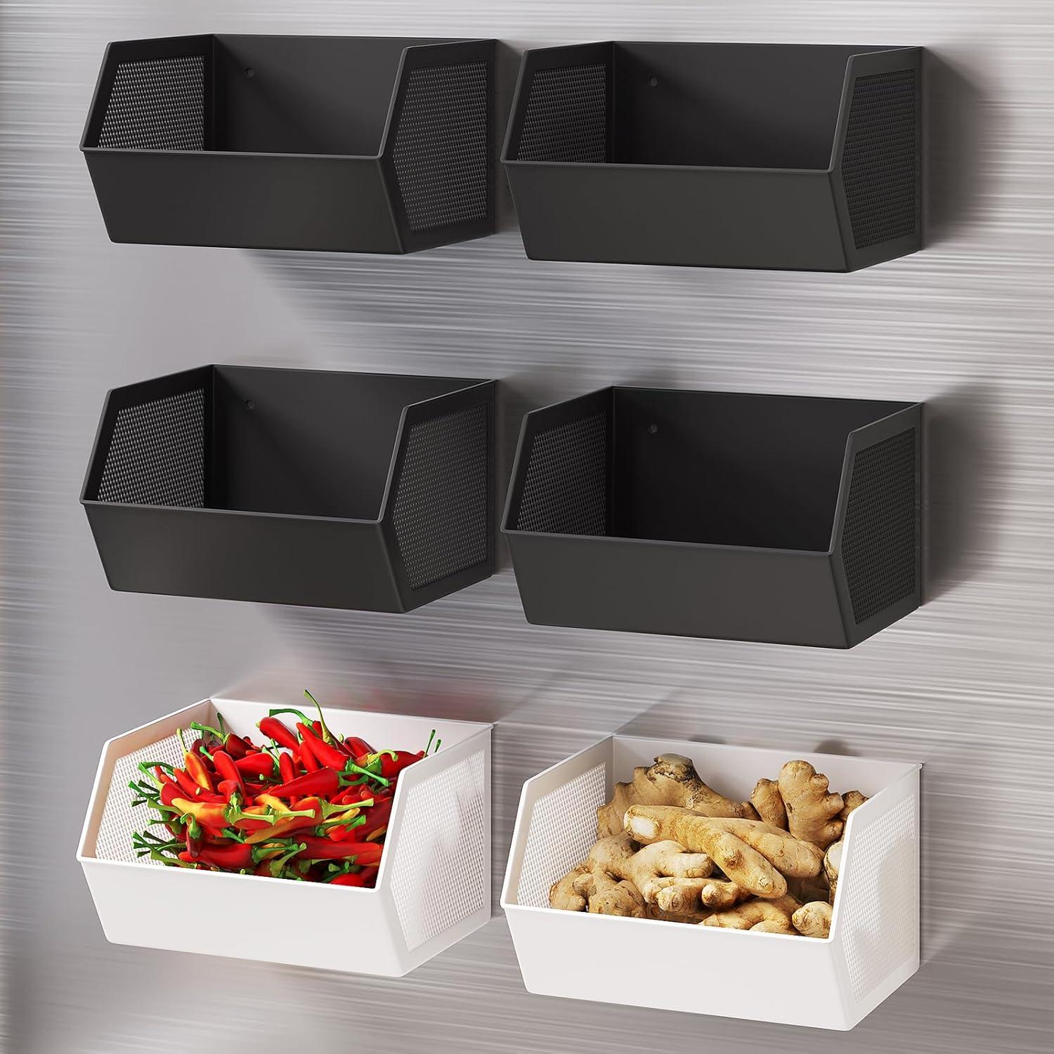 Estante Magnético para Especias Wochuangsi Negro Pequeño