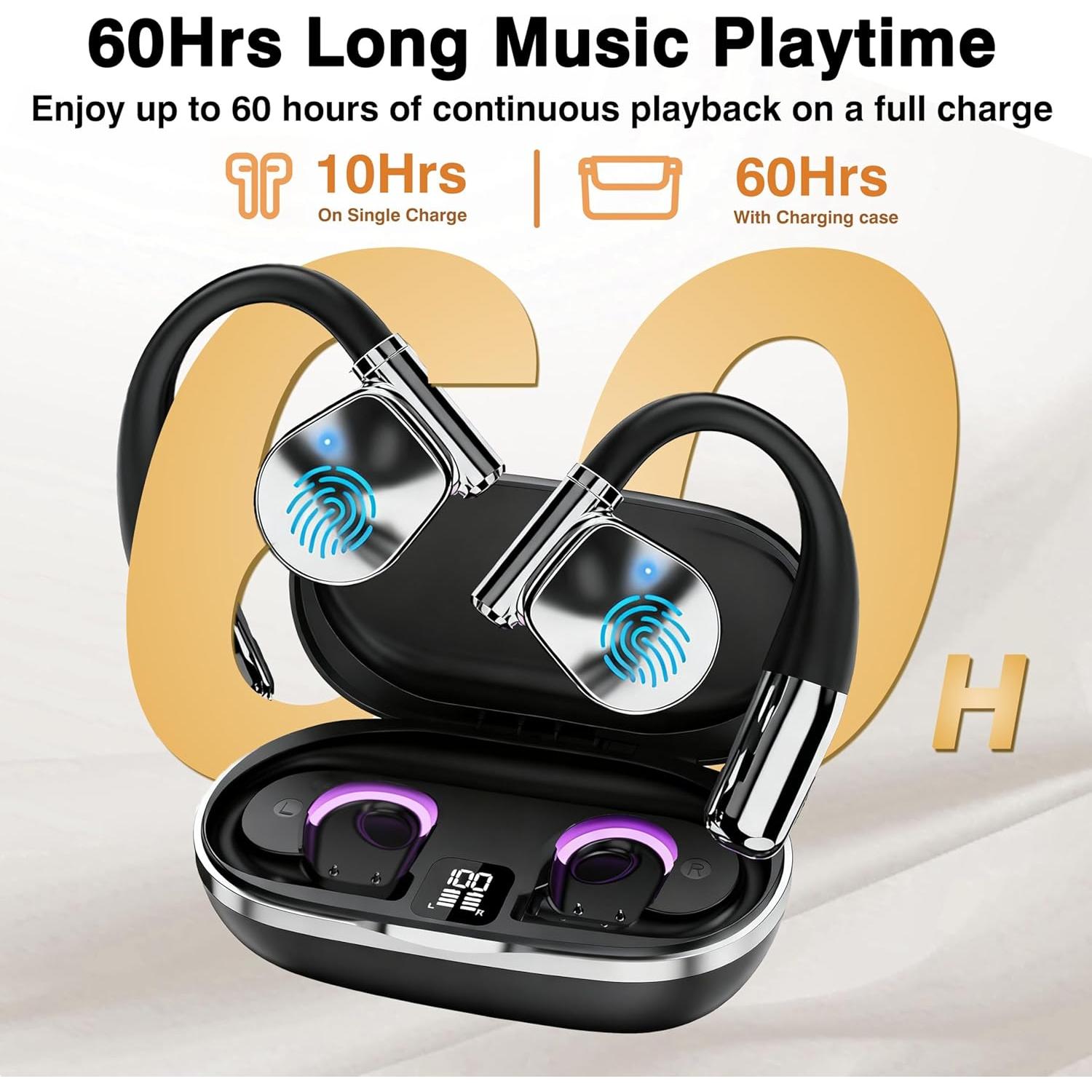 Auriculares Traductores AI OWS 3-en-1 Negro, 144 Idiomas