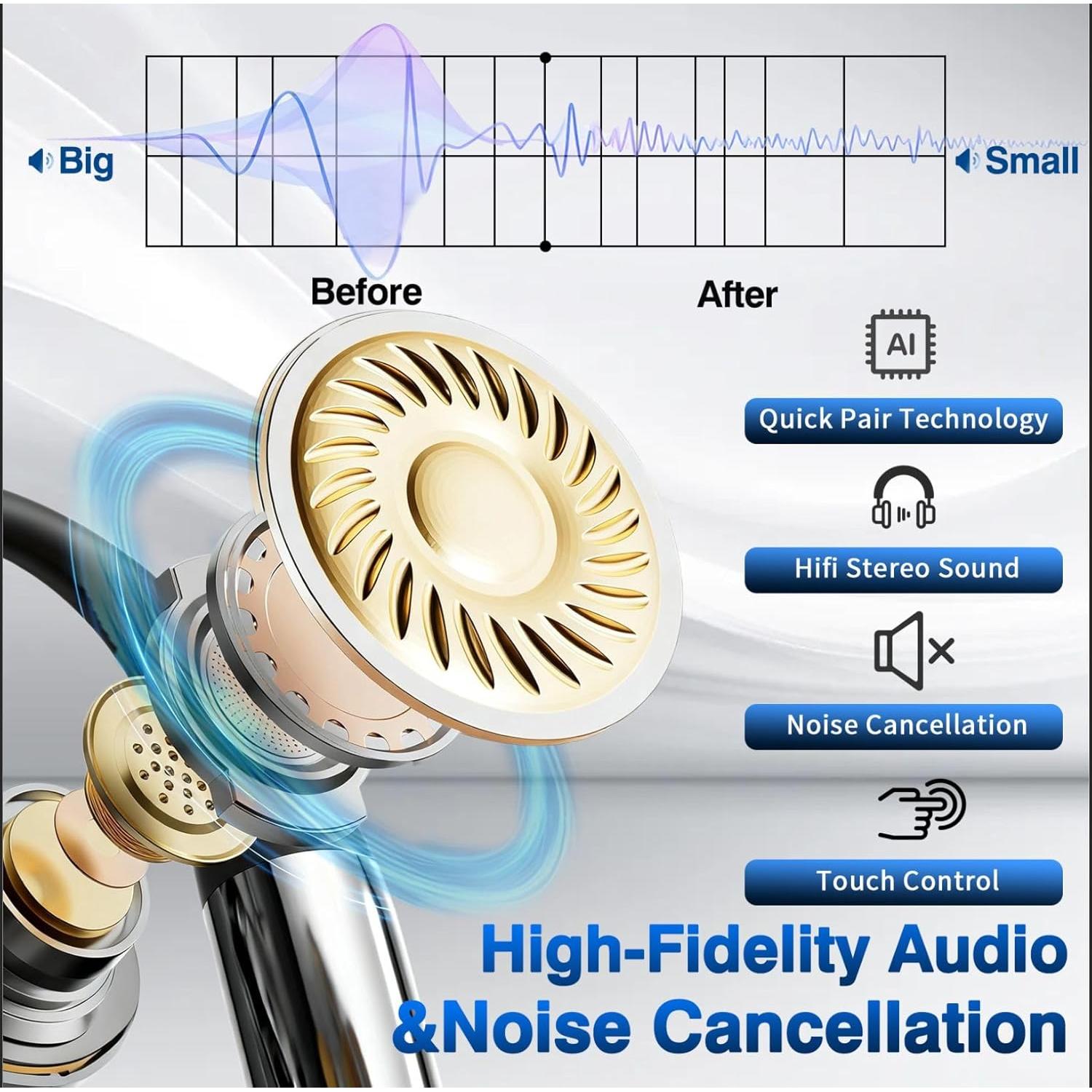 Auriculares Traductores AI OWS 3-en-1 Negro, 144 Idiomas