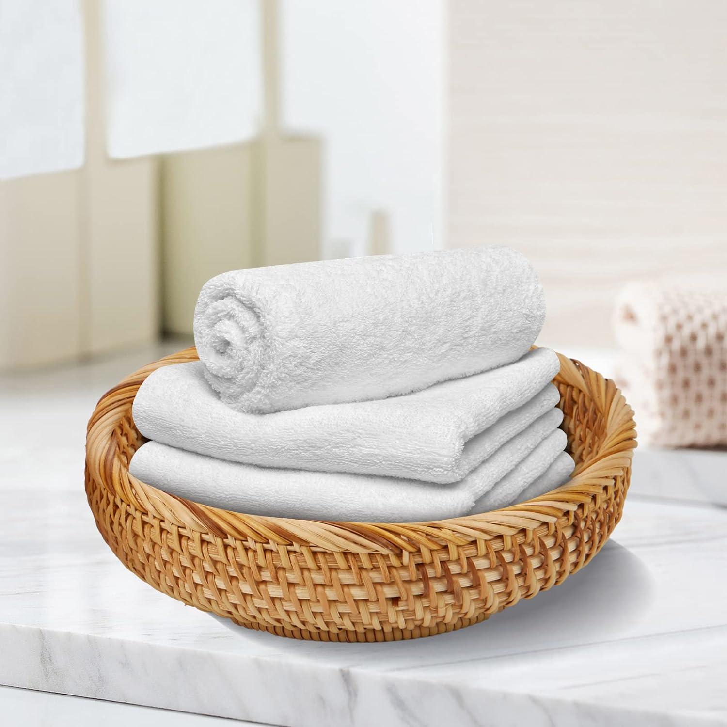 Cestas Redondas de Rattan Natural Whalehub - Almacenamiento Decorativo